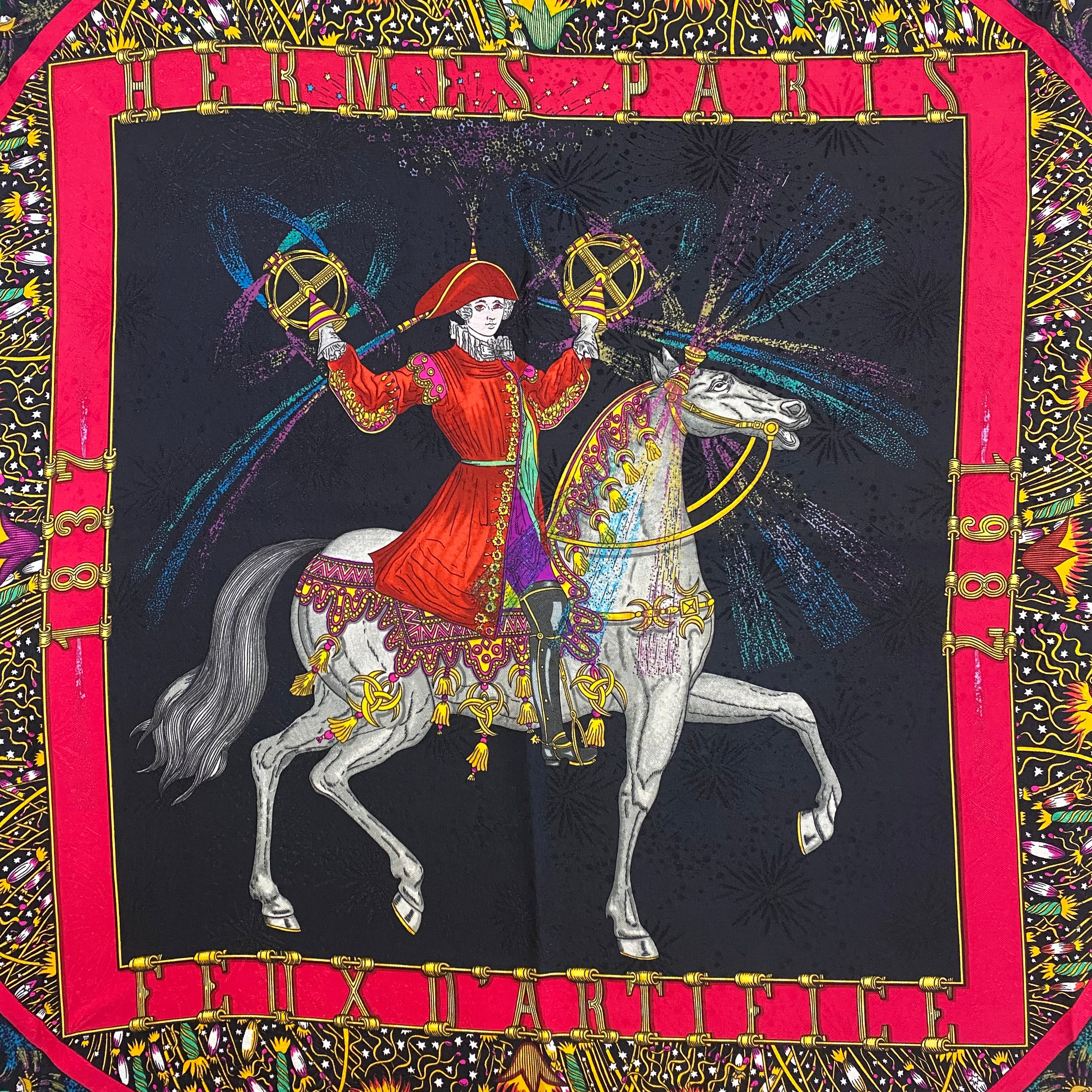 Hermès Feux D’Artifice Silk Scarf