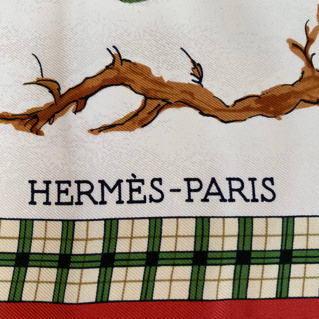Hermès L’Hiver en Poste Silk Scarf