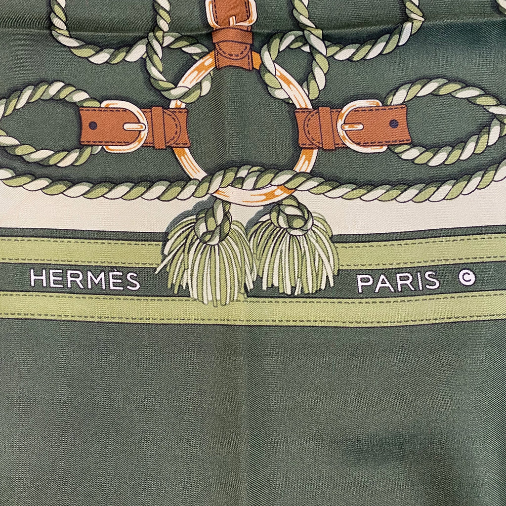 Hermès Tassels and Ropes Silk Scarf