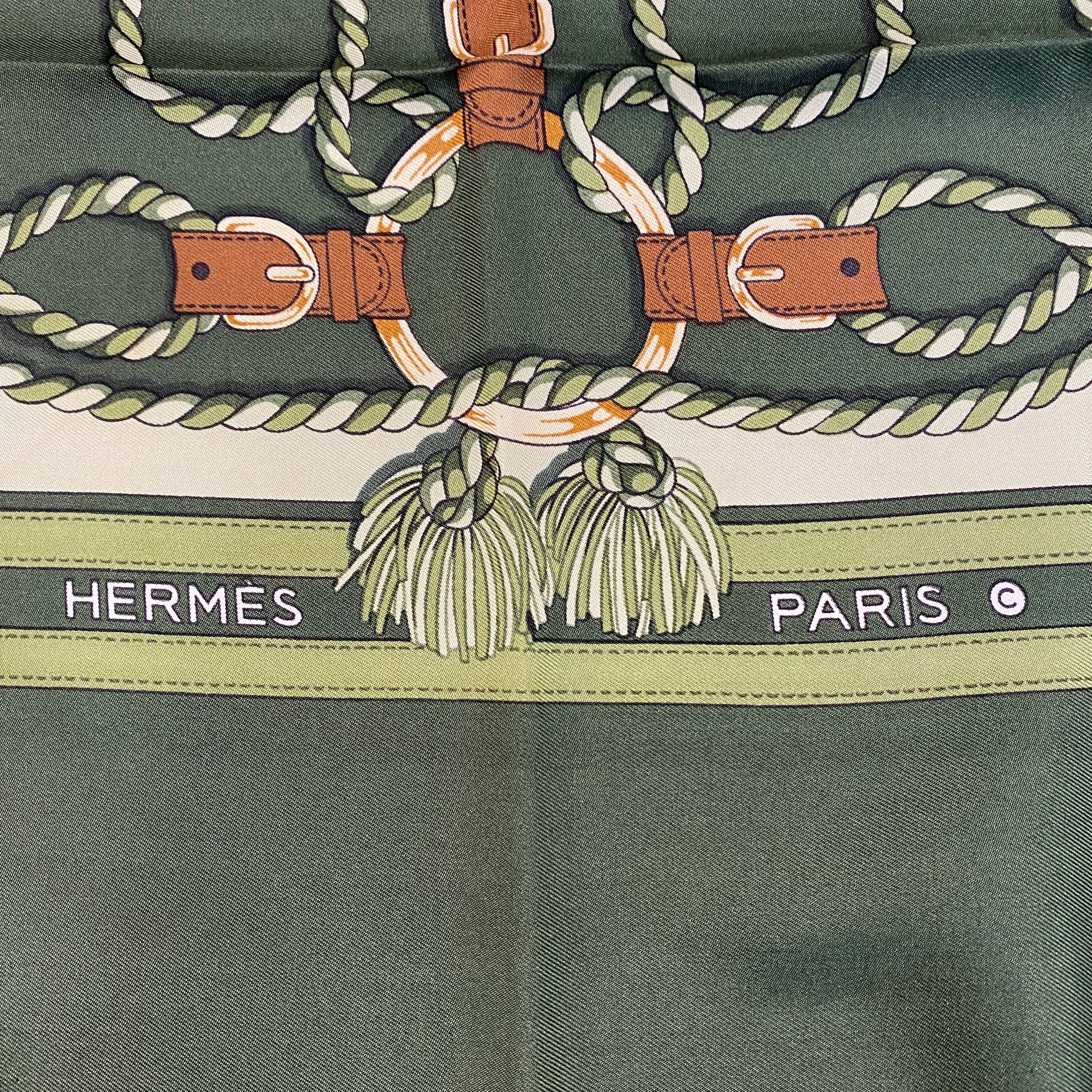 Hermès Tassels and Ropes Silk Scarf