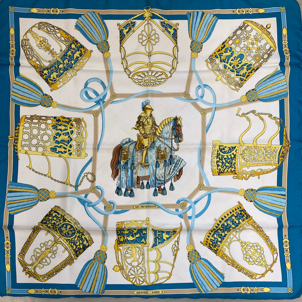 Hermès Les Muserolles Silk Scarf