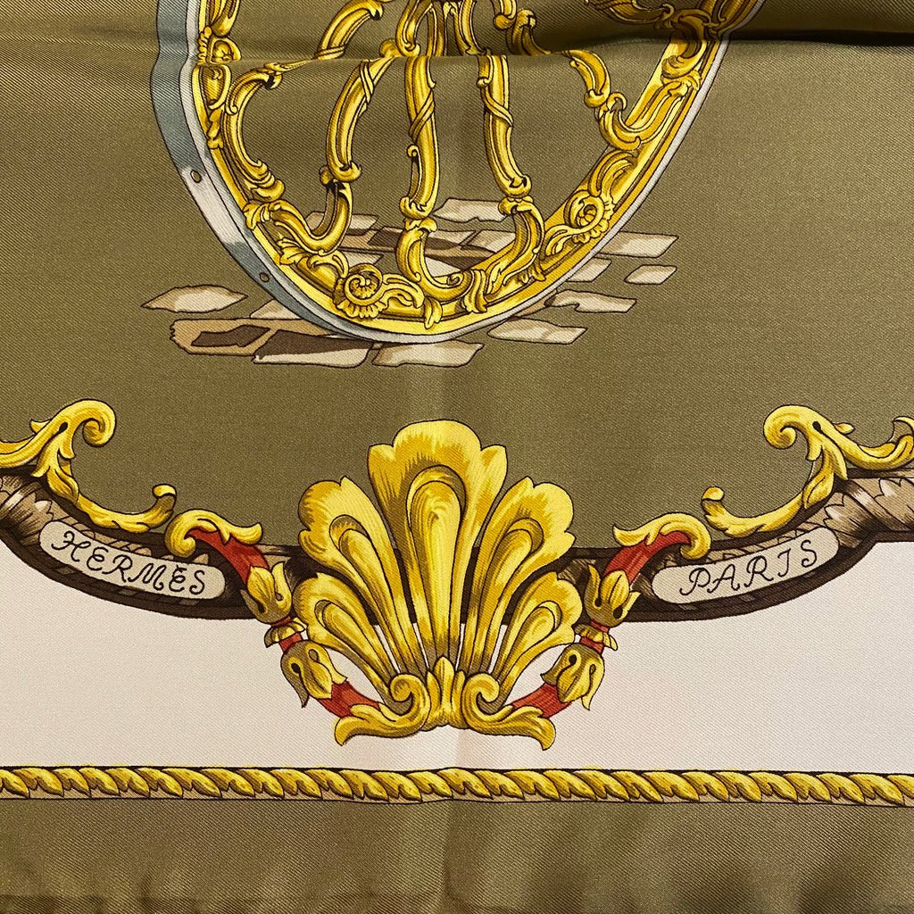 Hermès Les Roues Silk Scarf