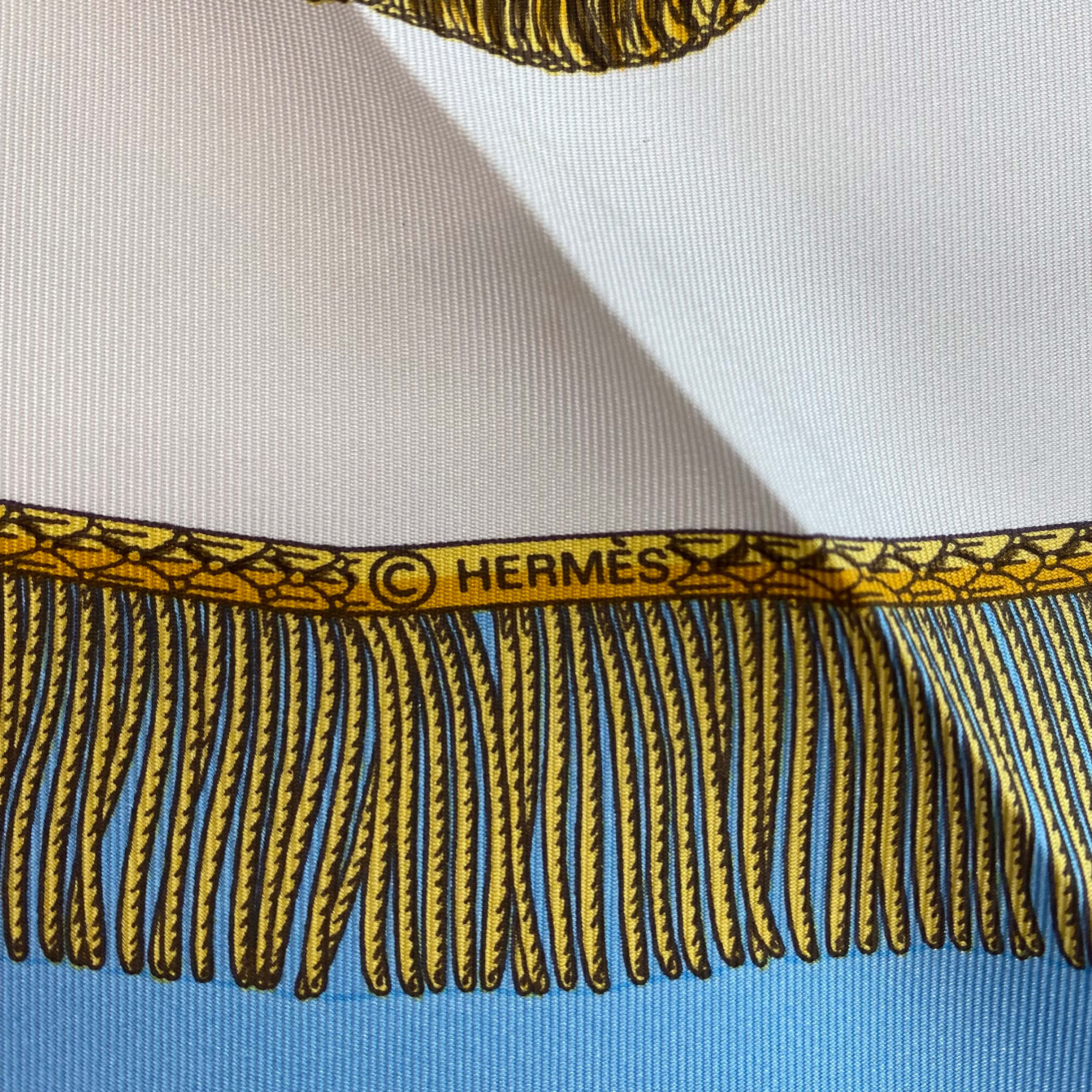 Hermès Poste et Cavalerie Silk Scarf