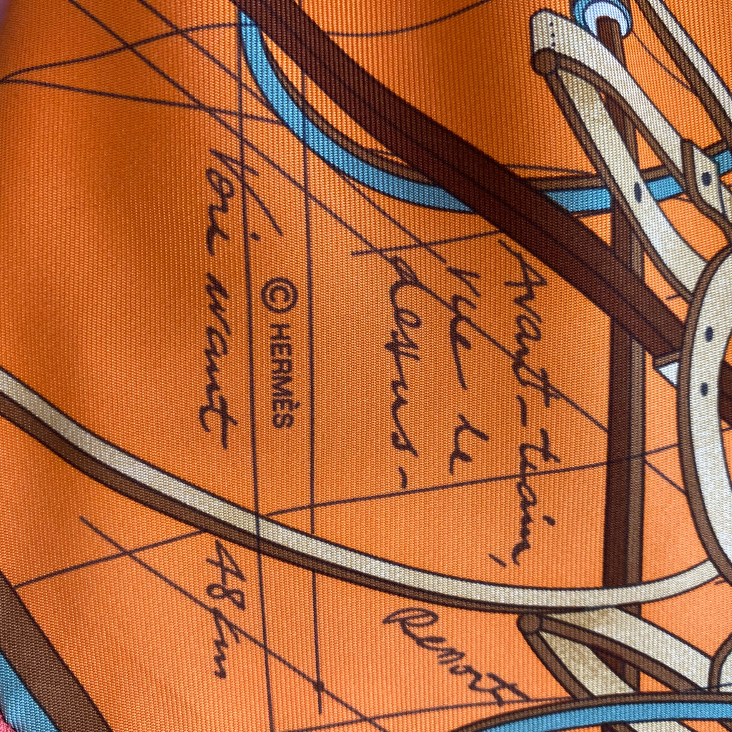 Hermès Petit Duc Silk Scarf Quite Rare