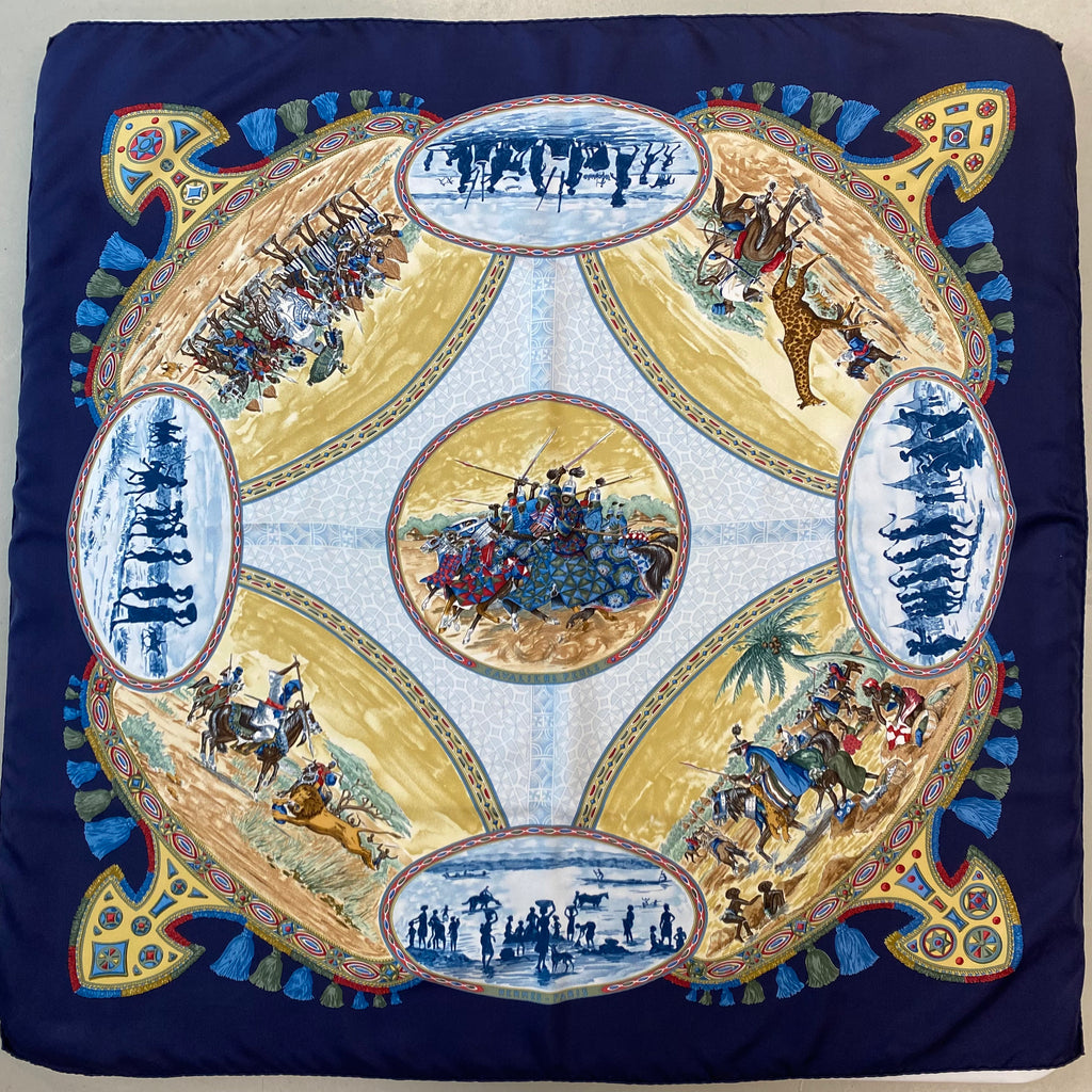 Hermès Cavaliers Peuls Silk Scarf