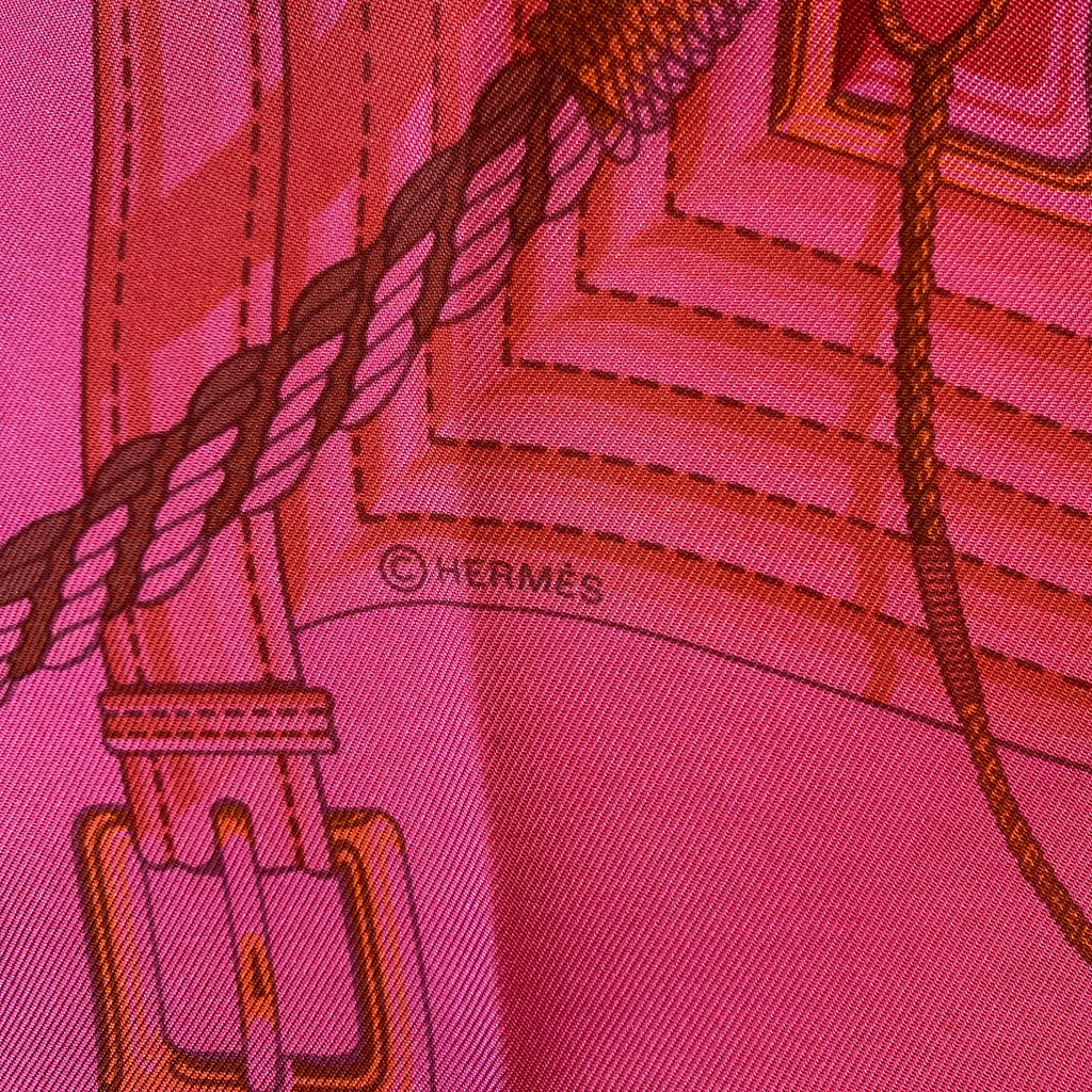 Hermès Clic Clouc Surteint Silk Scarf