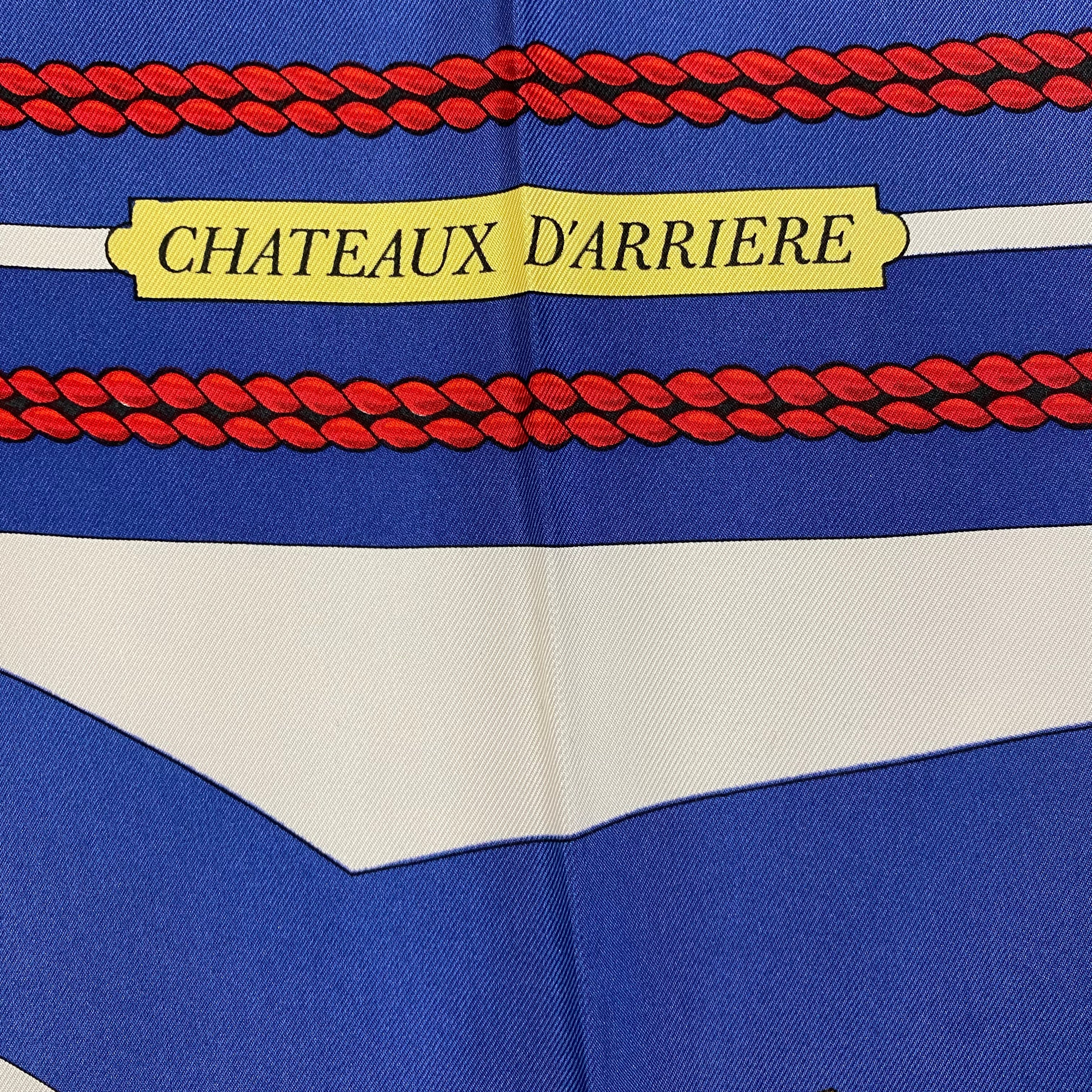 Brand New Boxed Hermès Chateaux D’arriere Silk Scarf