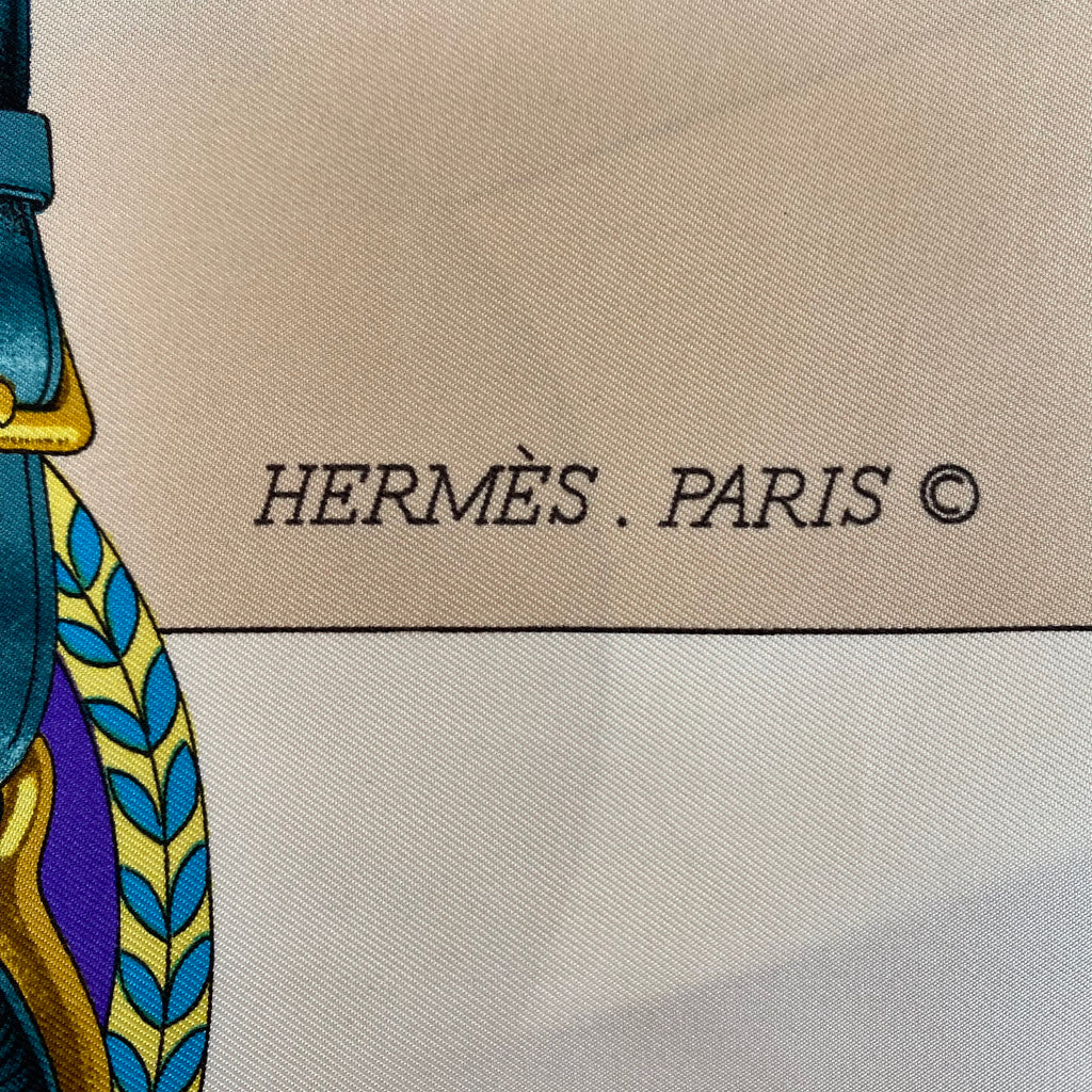 Hermès Carrick à Pompe Silk Scarf