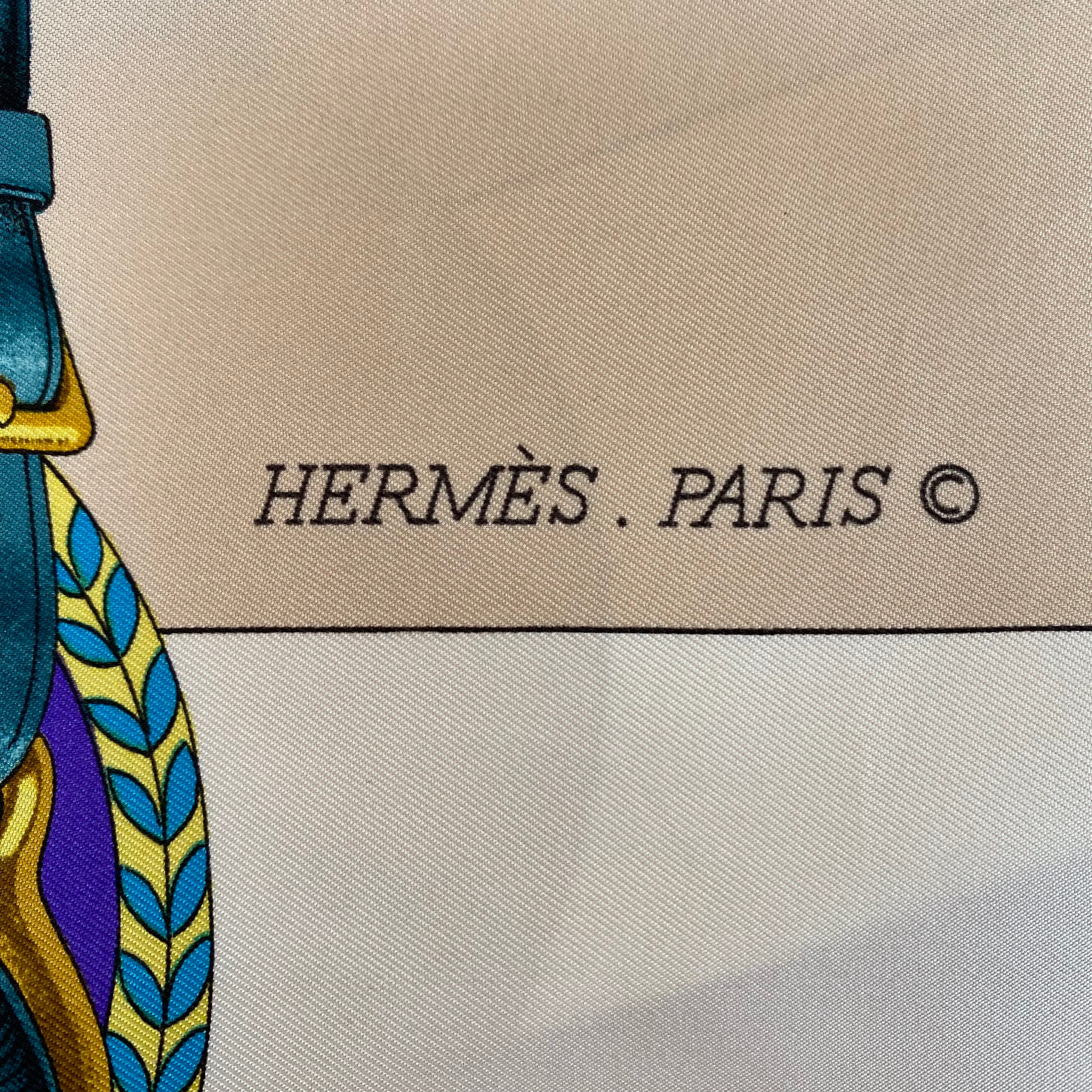 Hermès Carrick à Pompe Silk Scarf
