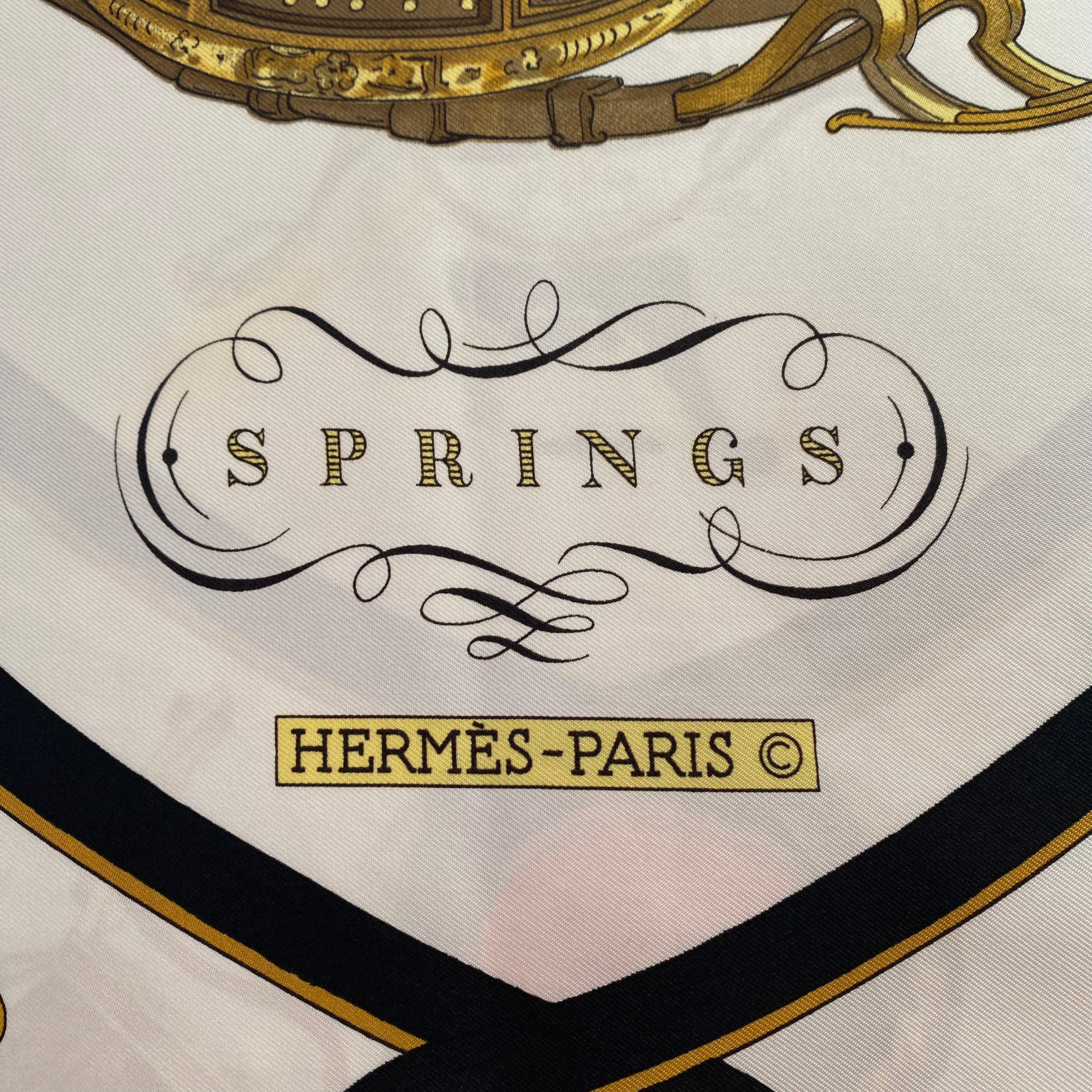 Hermès Springs Silk Scarf
