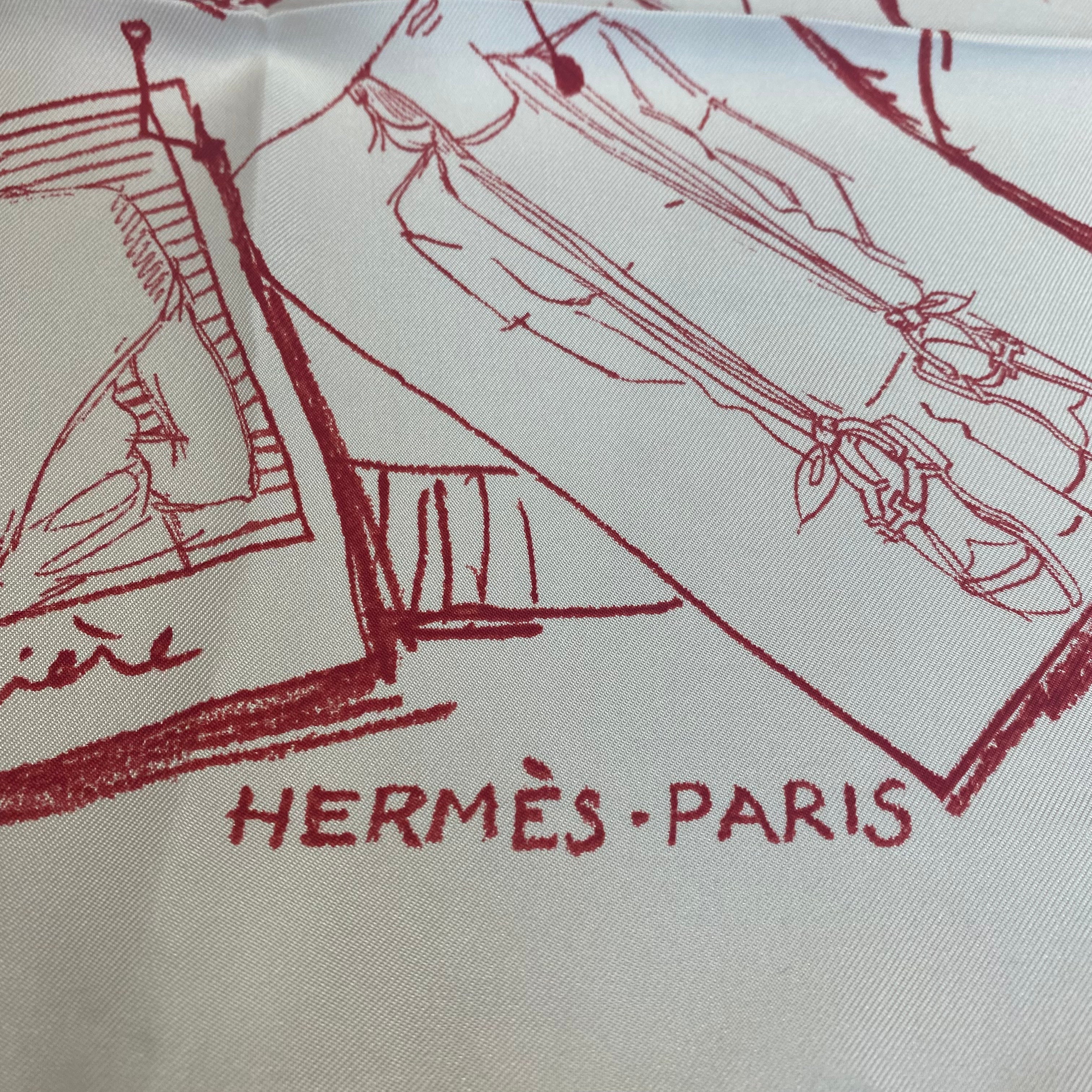 Boxed Hermès 70 Instructions su L’art de Nouser et Porter Votre Carre Silk Scarf