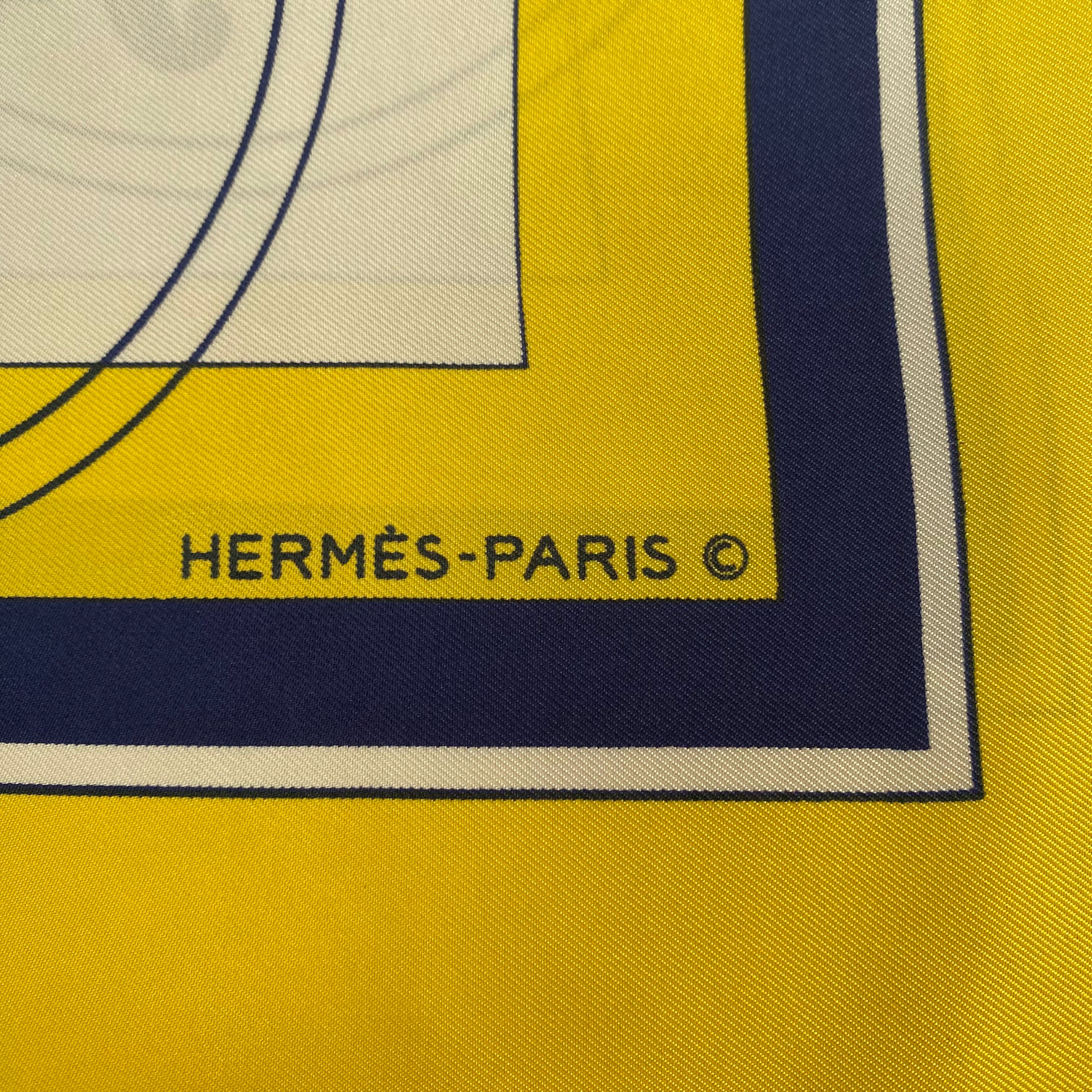 Hermès Ex Libris Silk Scarf