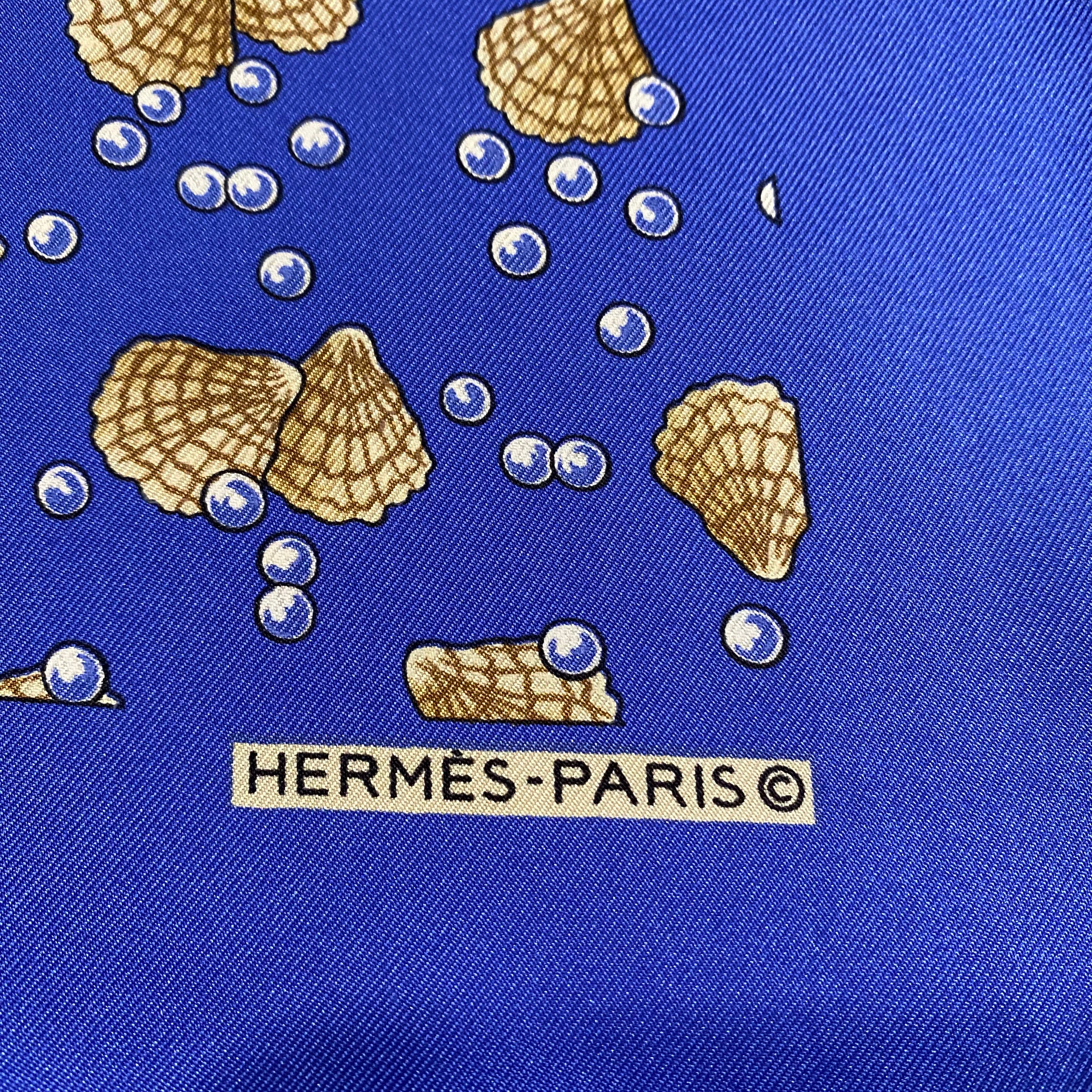 Hermès Seashells Nano Silk Scarf