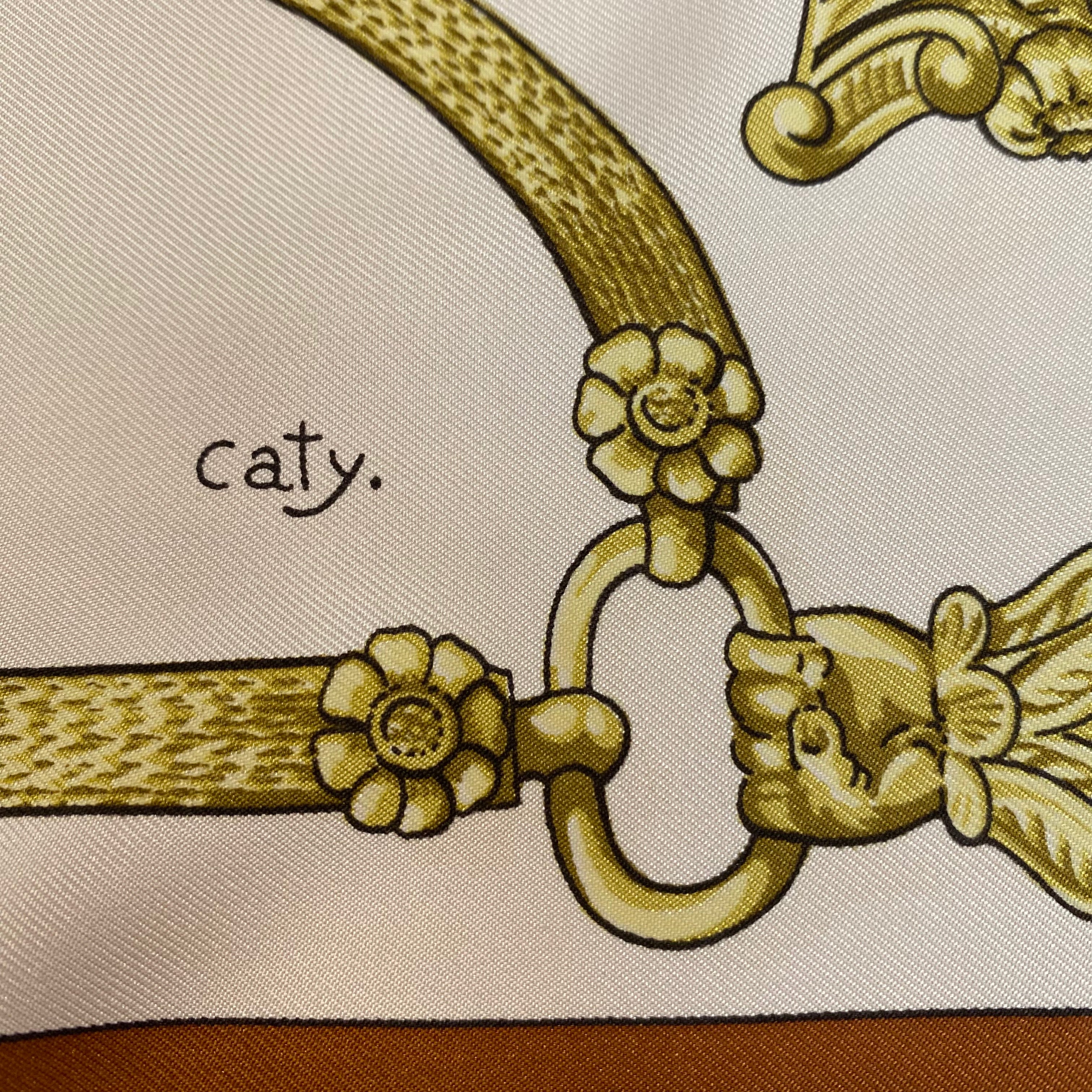 Hermès Gaucho Par Hermès Silk Scarf