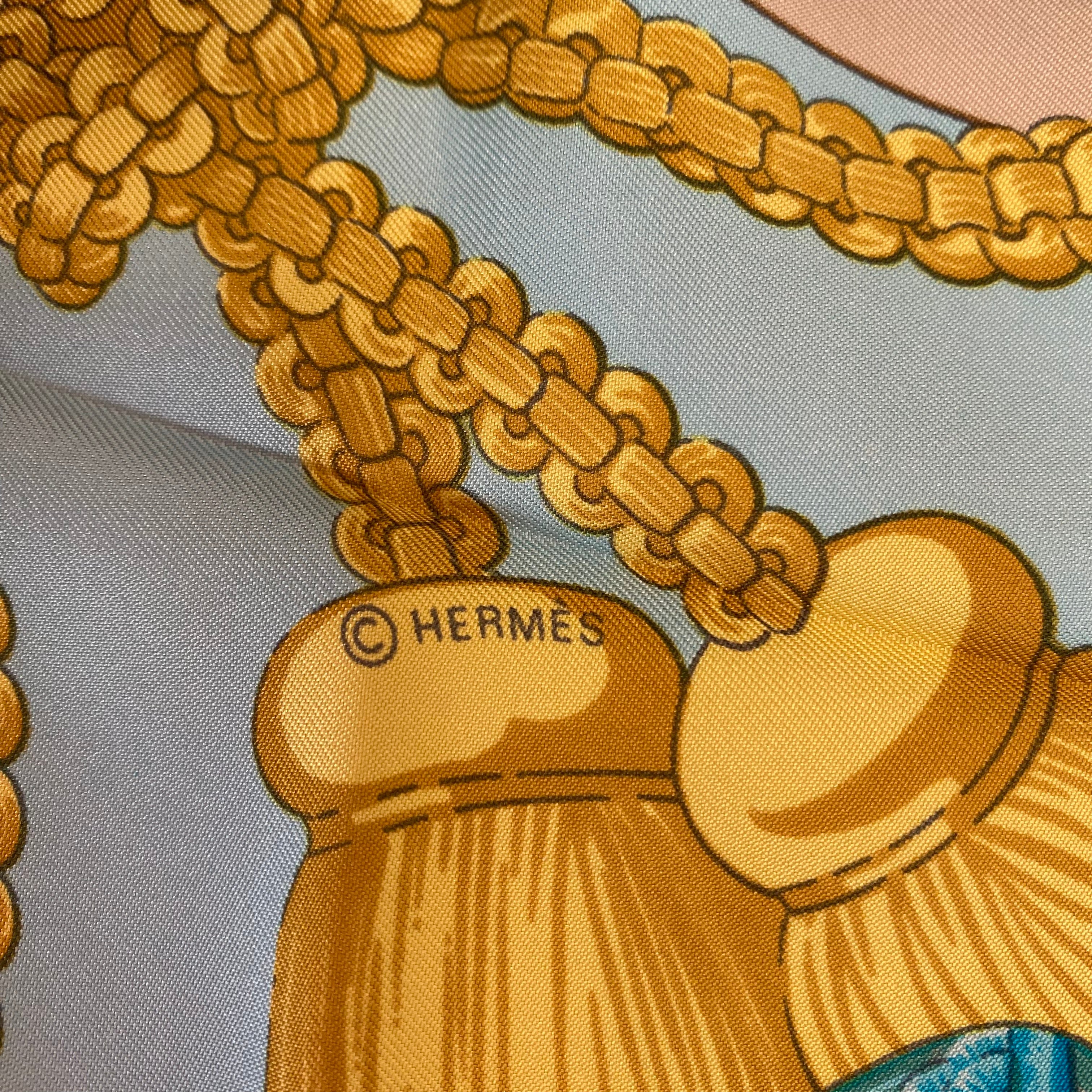 Hermès Tsubas Silk Scarf