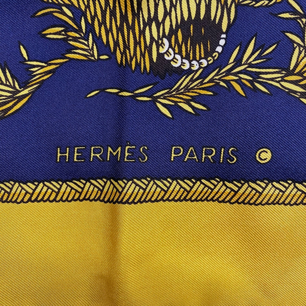 Hermès The Queens Silver Jubilee Silk Scarf Rare