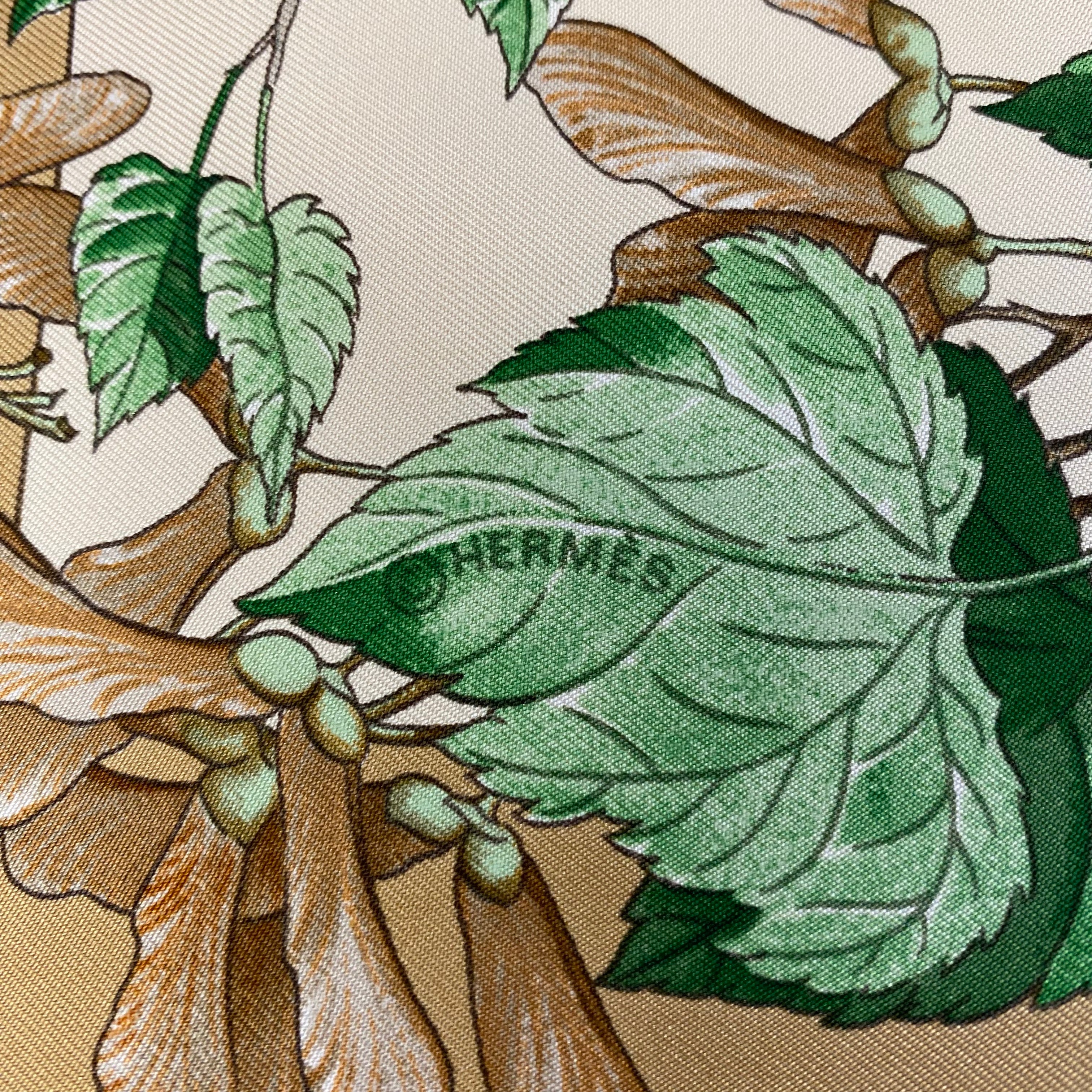 Hermès Au Coeur des Bois Silk Scarf