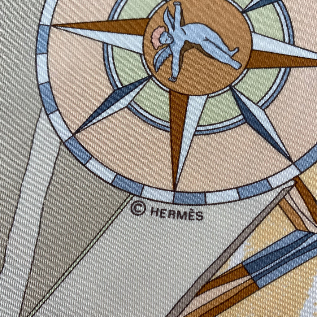 Hermès Face au Large Silk Scarf
