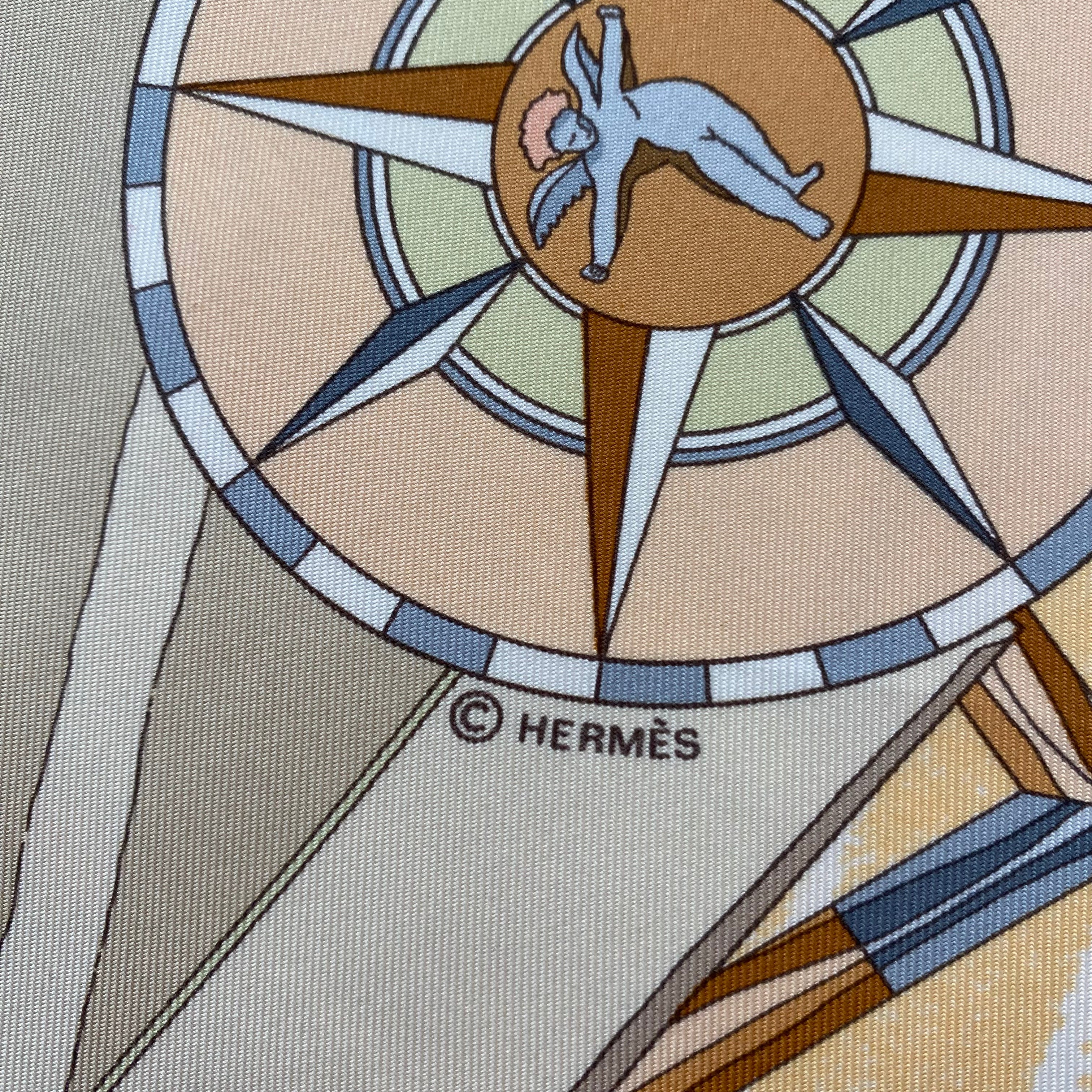 Hermès Face au Large Silk Scarf
