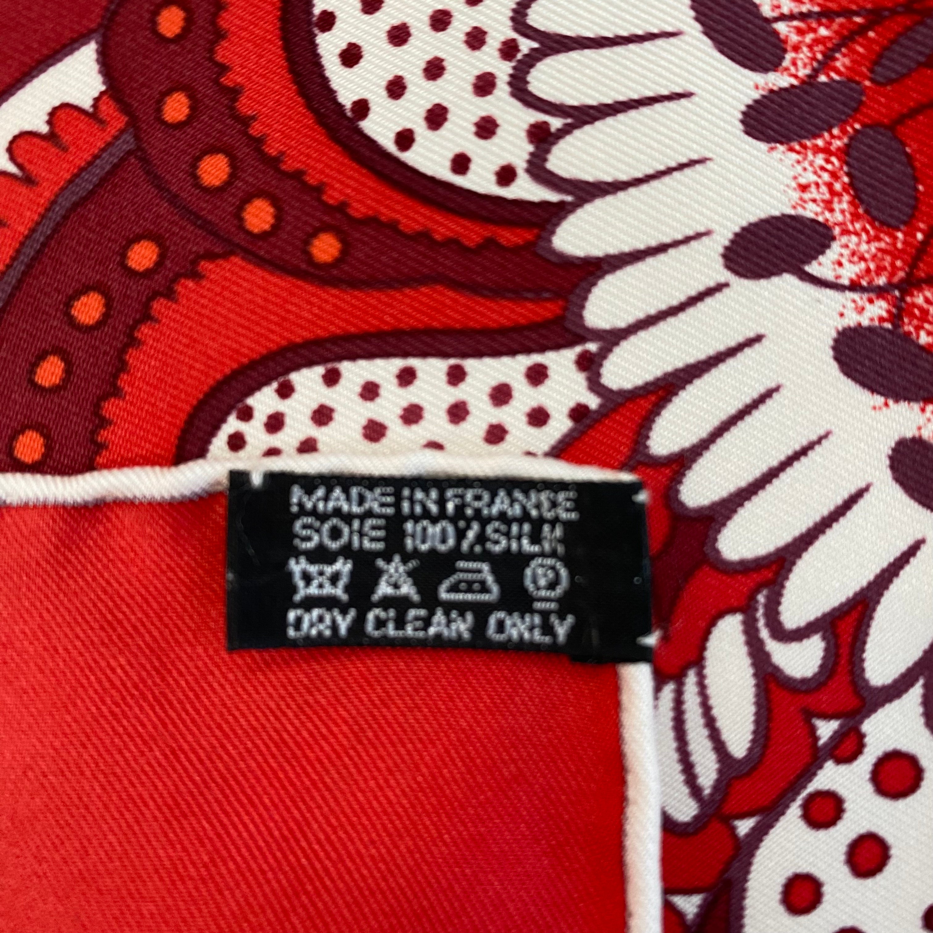 Boxed Hermès Fleurs D’indiennes Silk Scarf Quite Rare