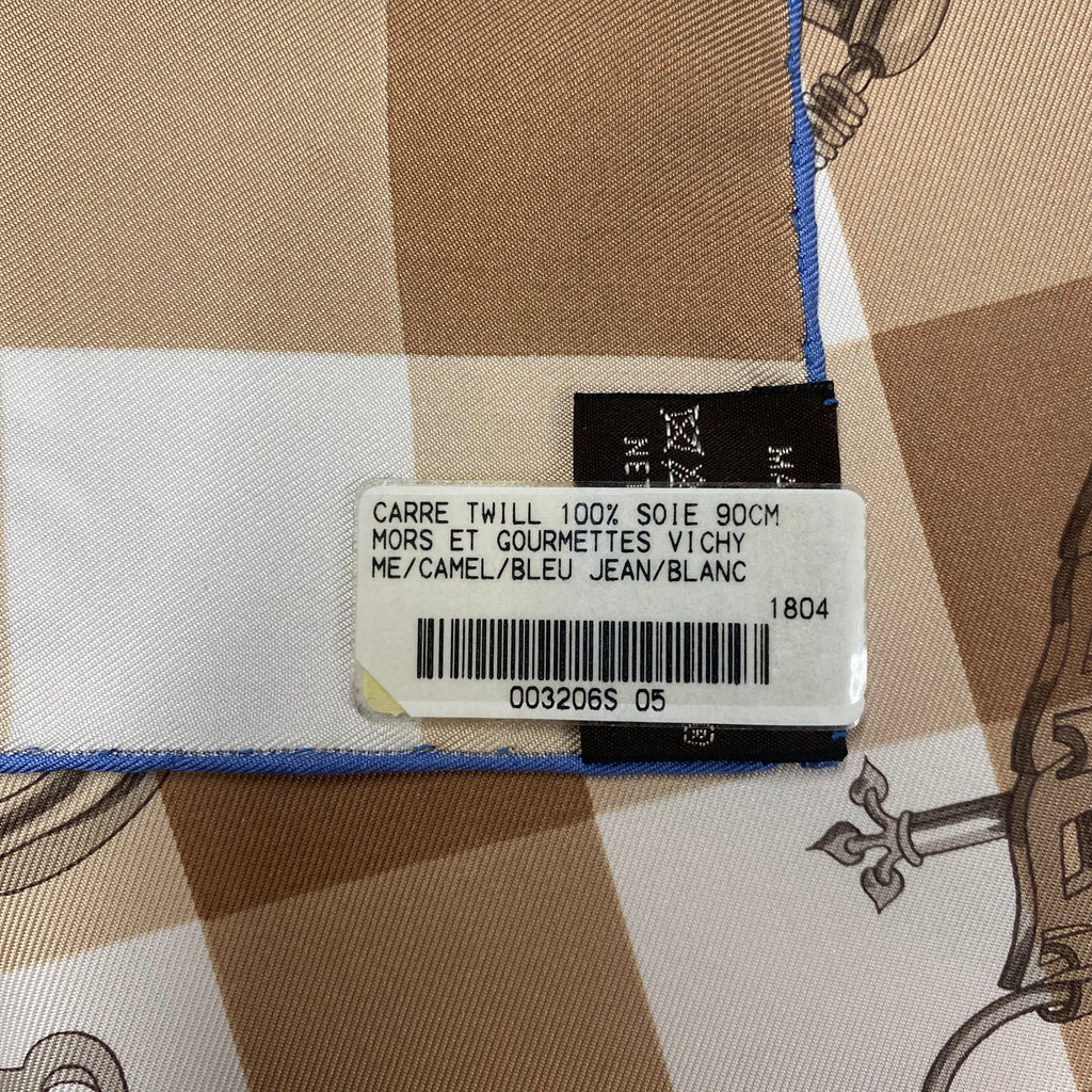 Hermès Mors & Gourmettes Silk Scarf