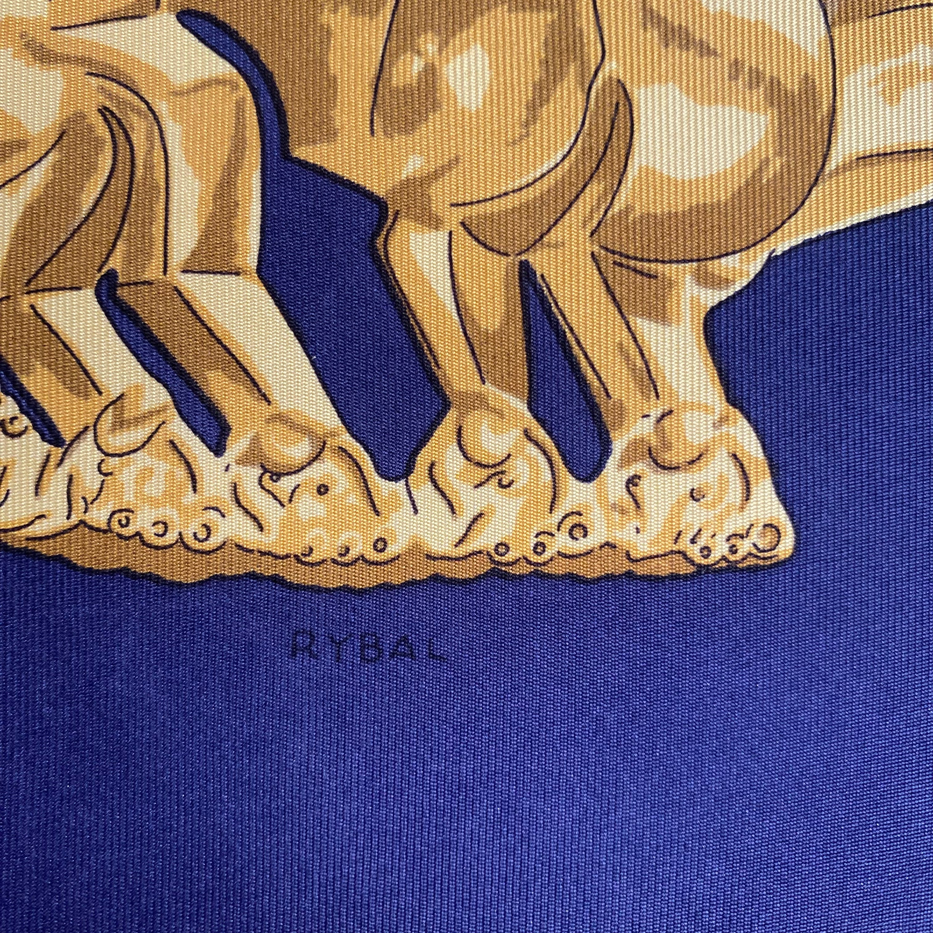 Hermès Les Cavaliers D’Or Silk Scarf