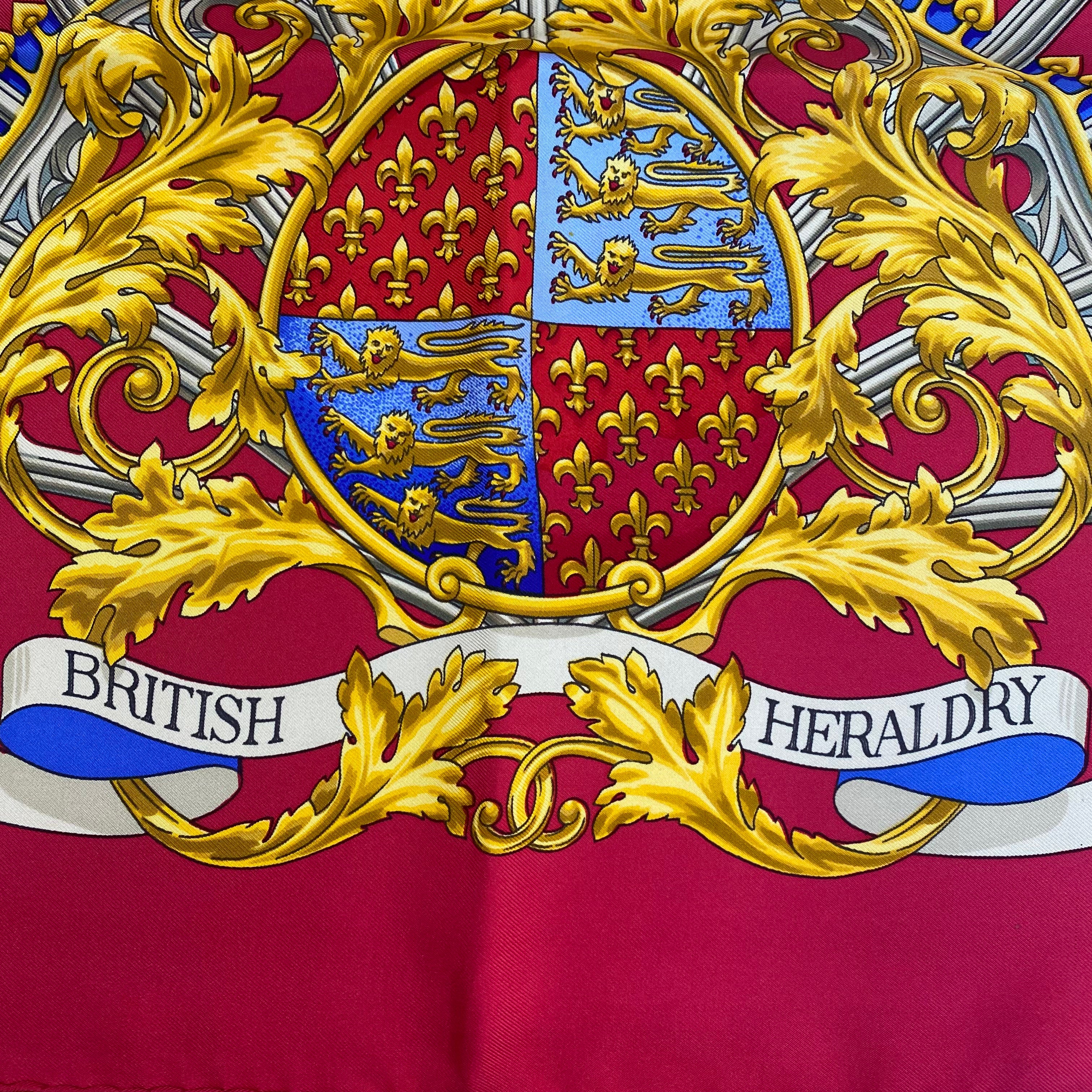 Hermès British Heraldry Silk Scarf
