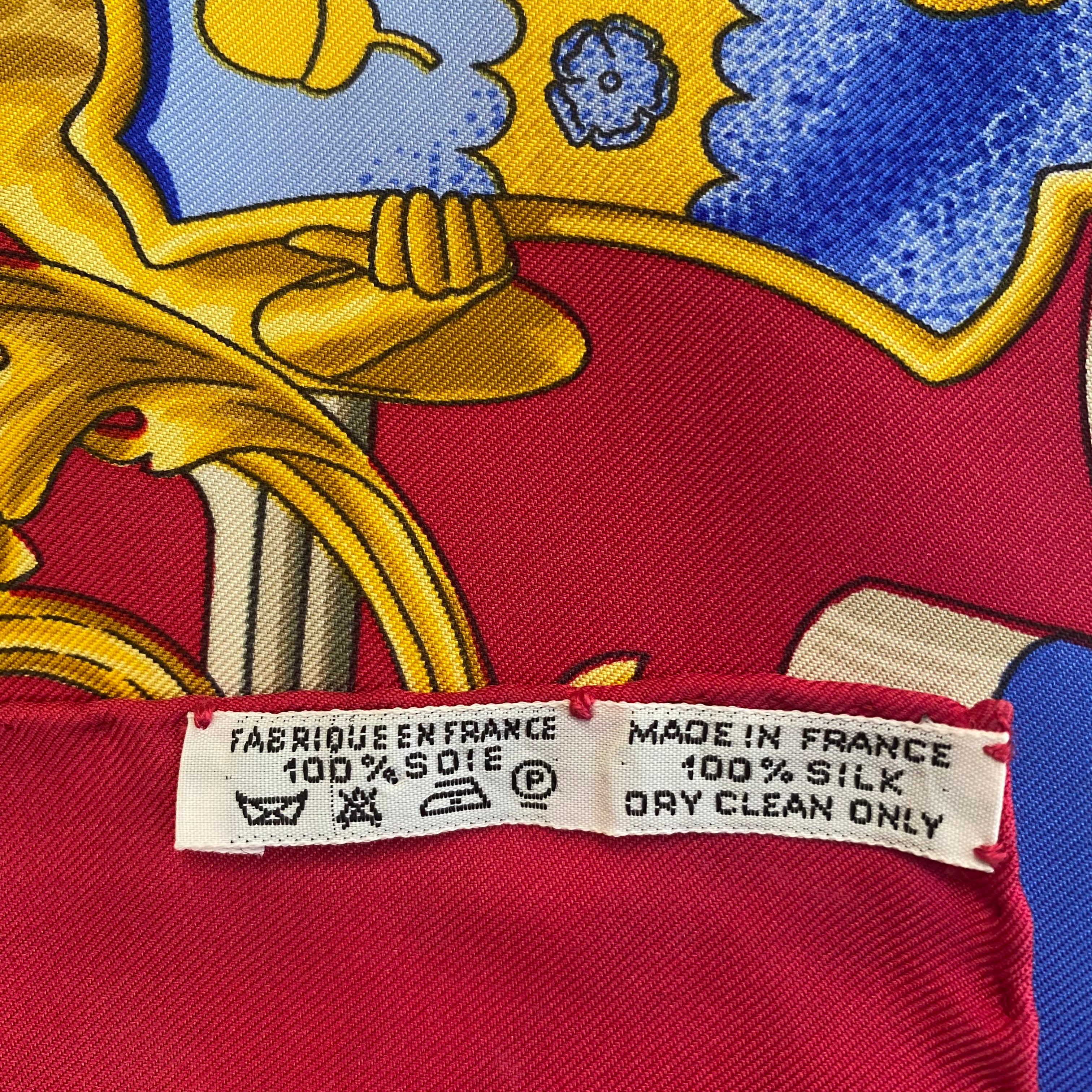 Hermès British Heraldry Silk Scarf