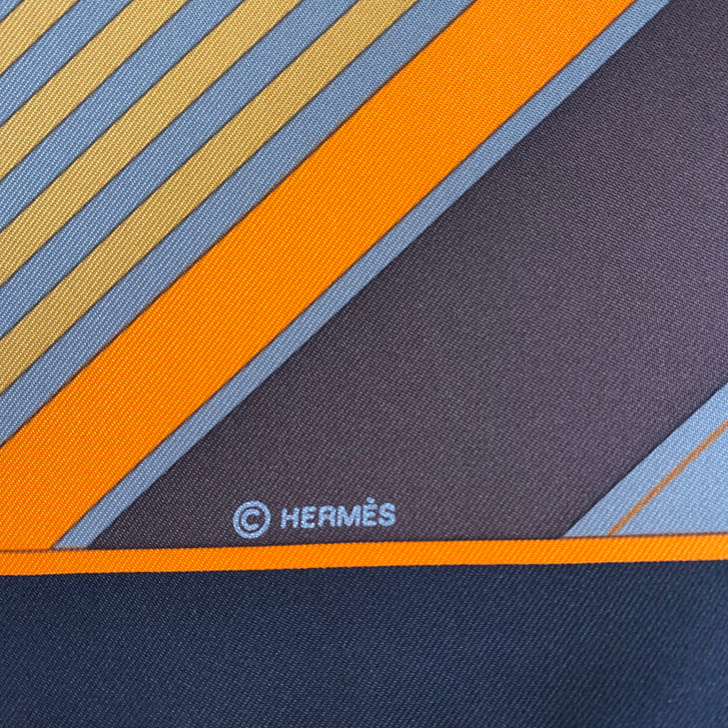 Brand New Boxed Hermès Les Course Silk Scarf