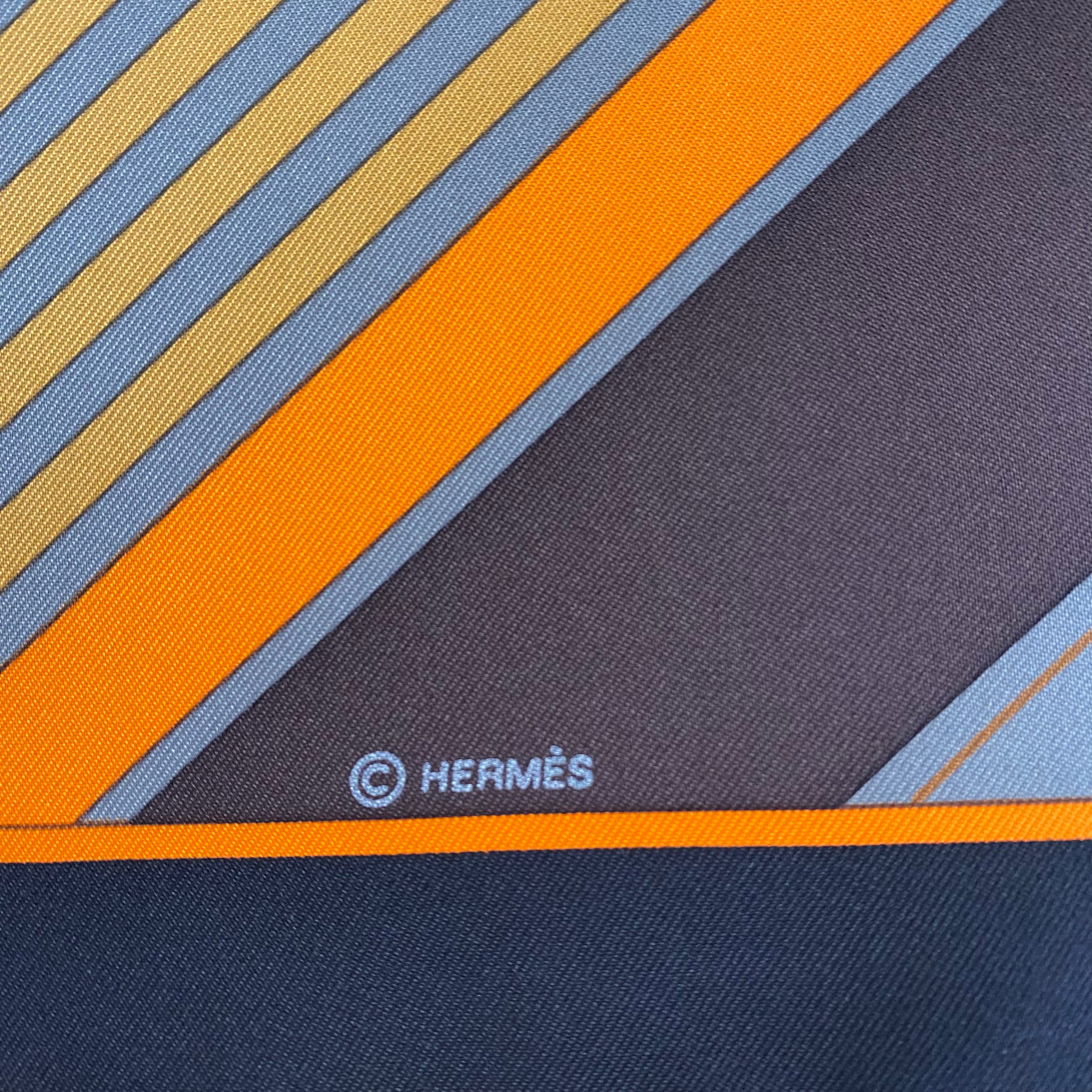Brand New Boxed Hermès Les Course Silk Scarf