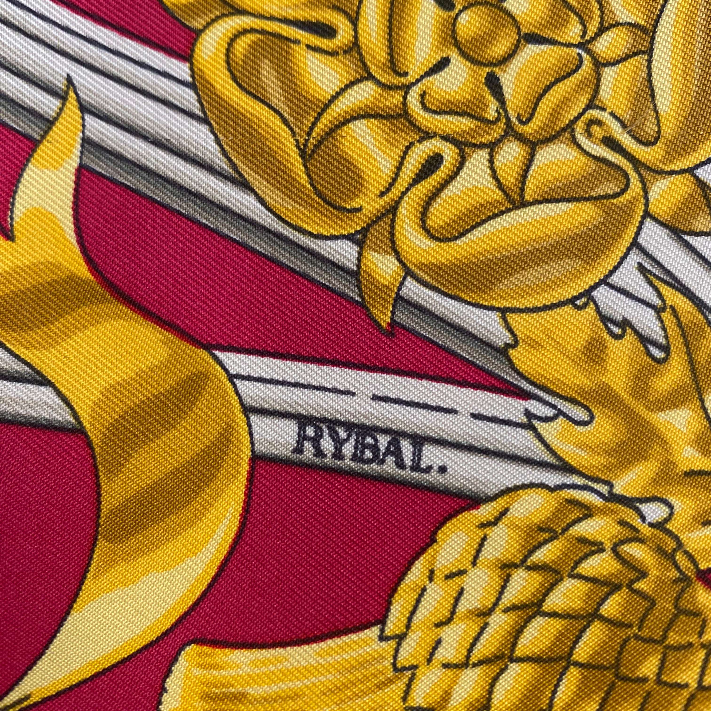 Hermès British Heraldry Silk Scarf