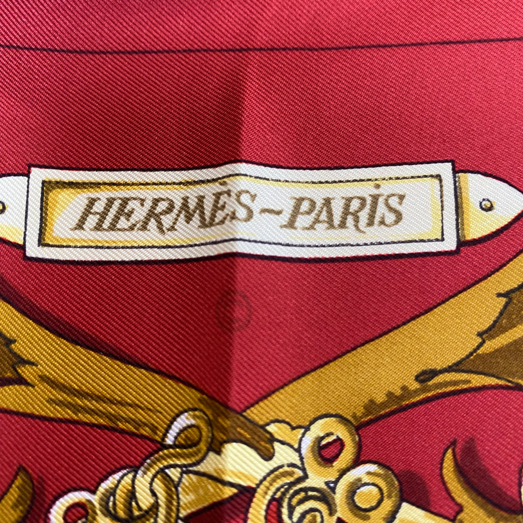 Pristine Hermès Le Mors a la Conétable Silk Scarf