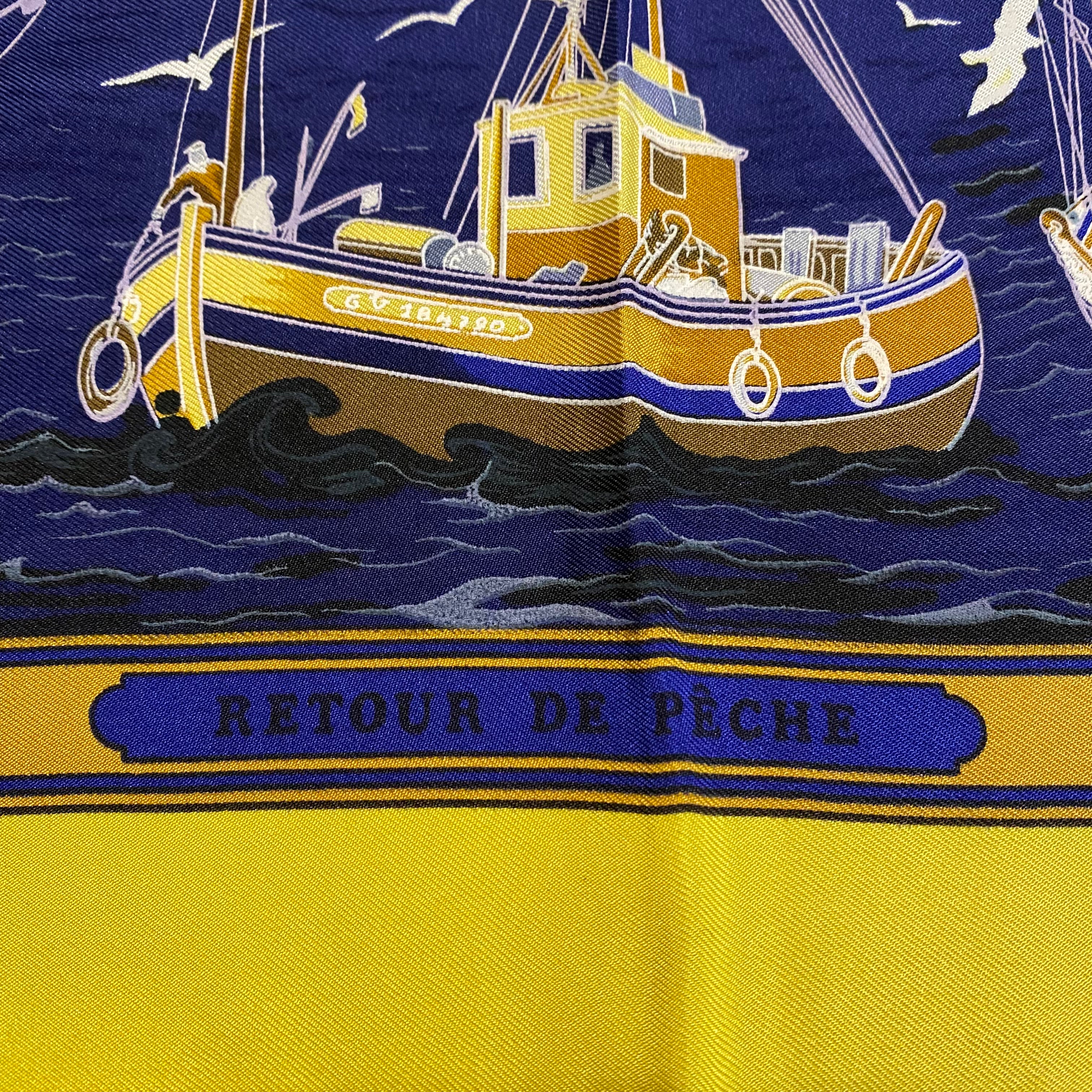 Hermès Retour de Pêche Silk Scarf