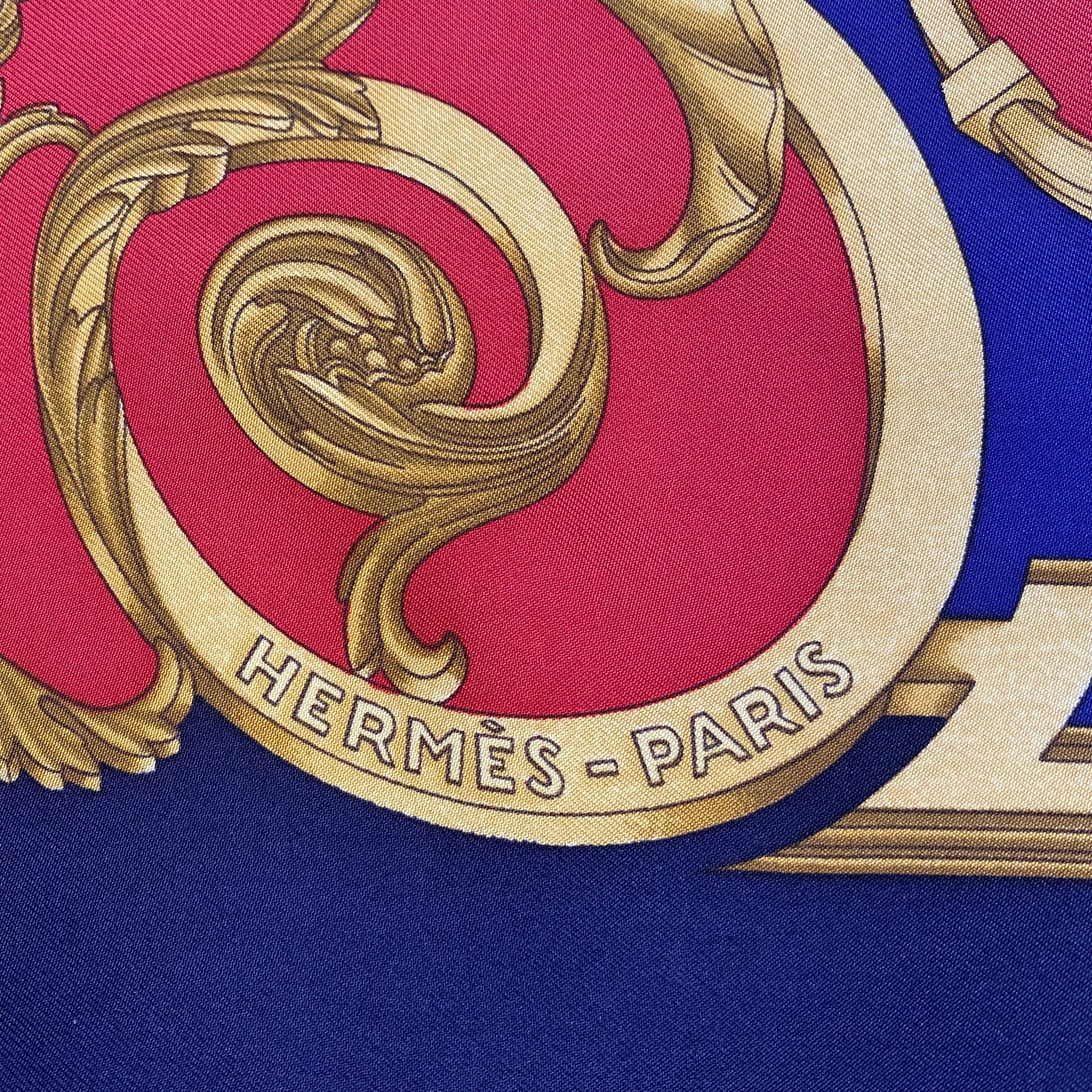 Hermès Les Tuileries Silk Scarf