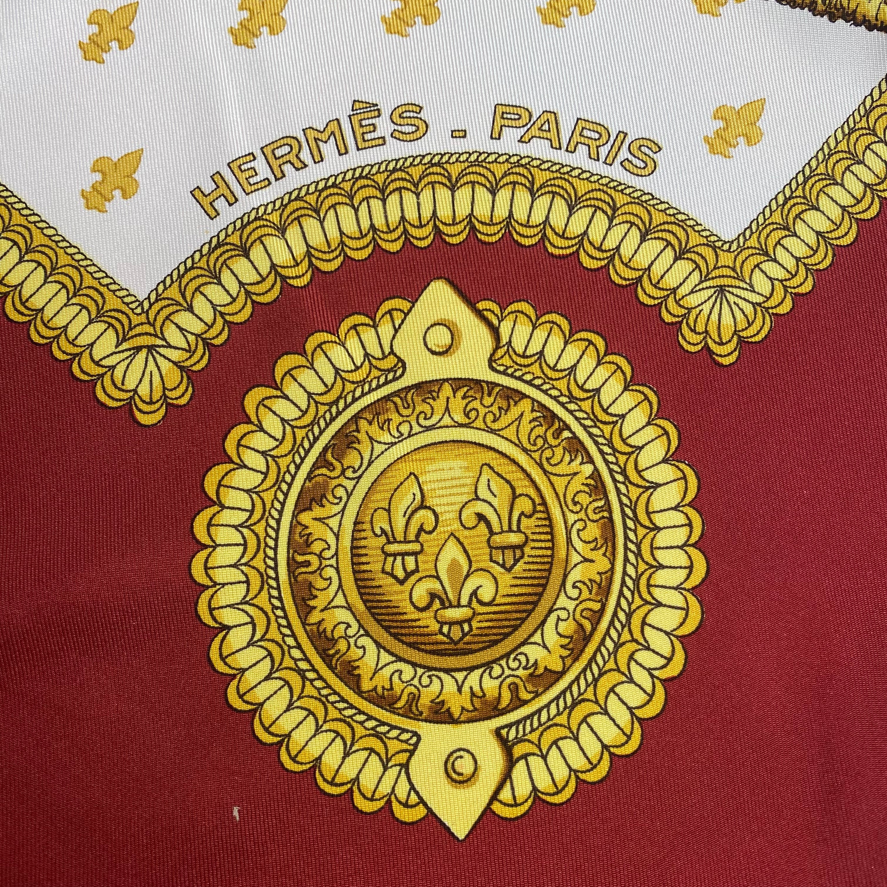 Hermès Selles a Housse Silk Scarf