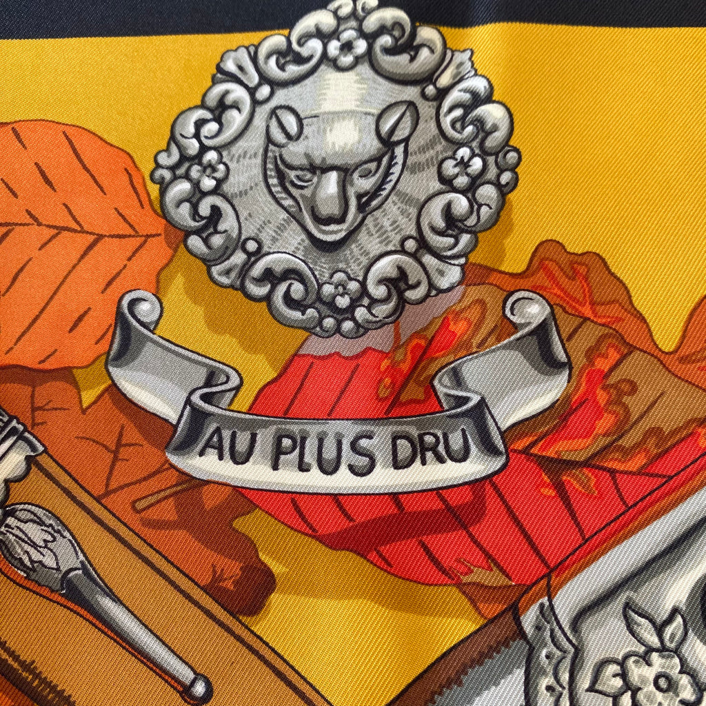 Hermès Au Plus Dru Silk Scarf