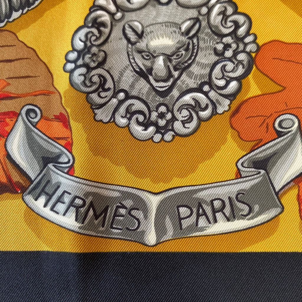 Hermès Au Plus Dru Silk Scarf