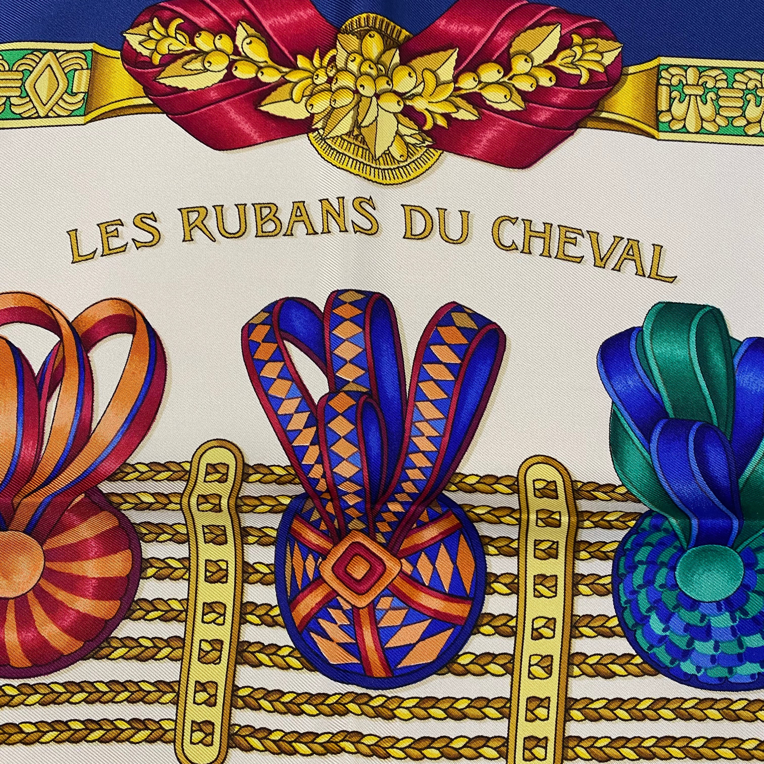 Hermès Les Rubans du Cheval Silk Scarf