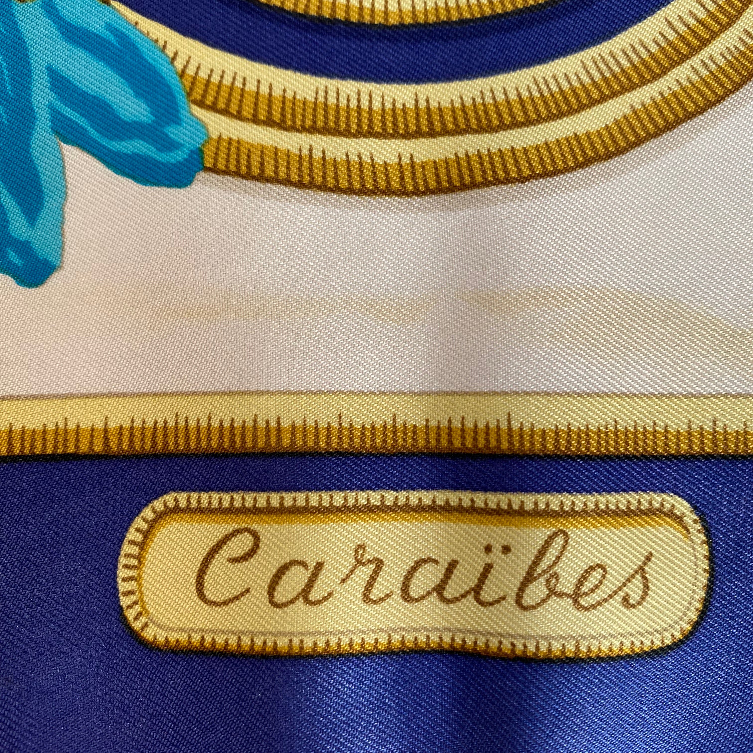 Hermès Caraibes Silk Scarf