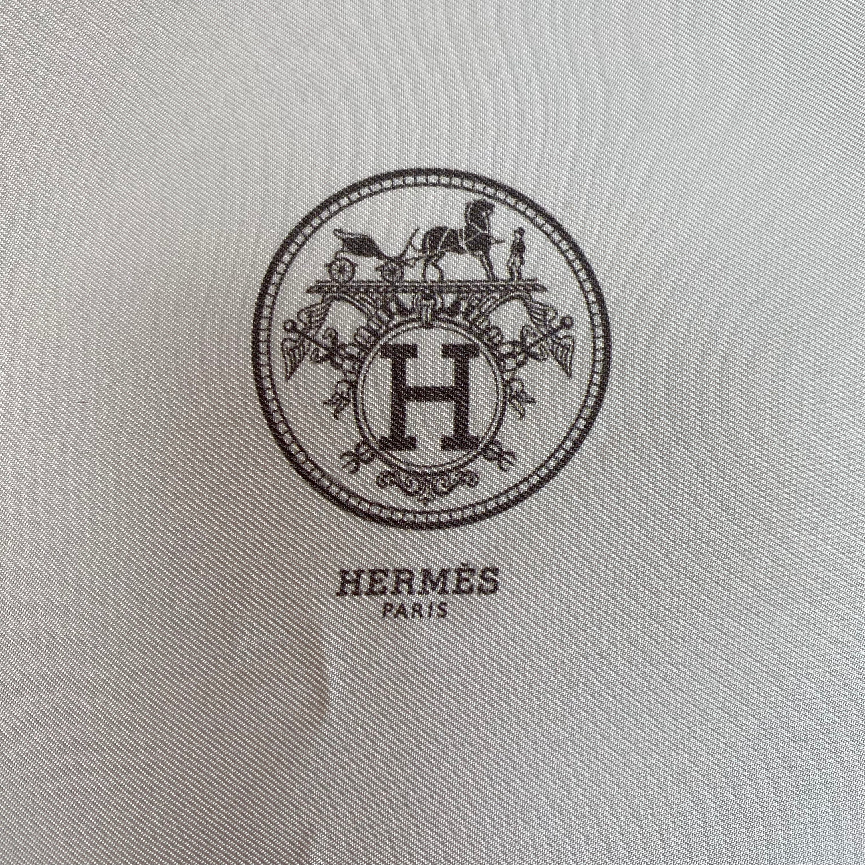 Brand New Boxed Hermès Triangle Silk Scarf