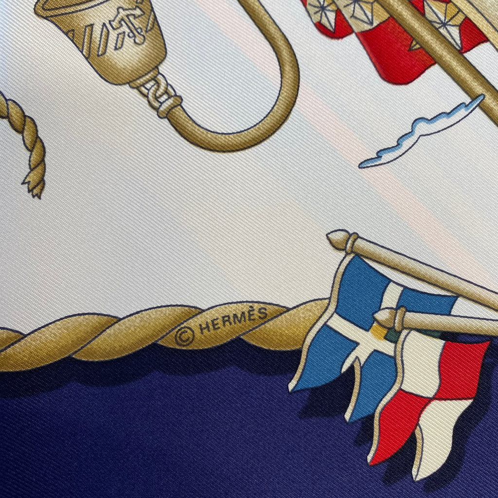 Brand New Boxed Hermès Railing Silk Scarf