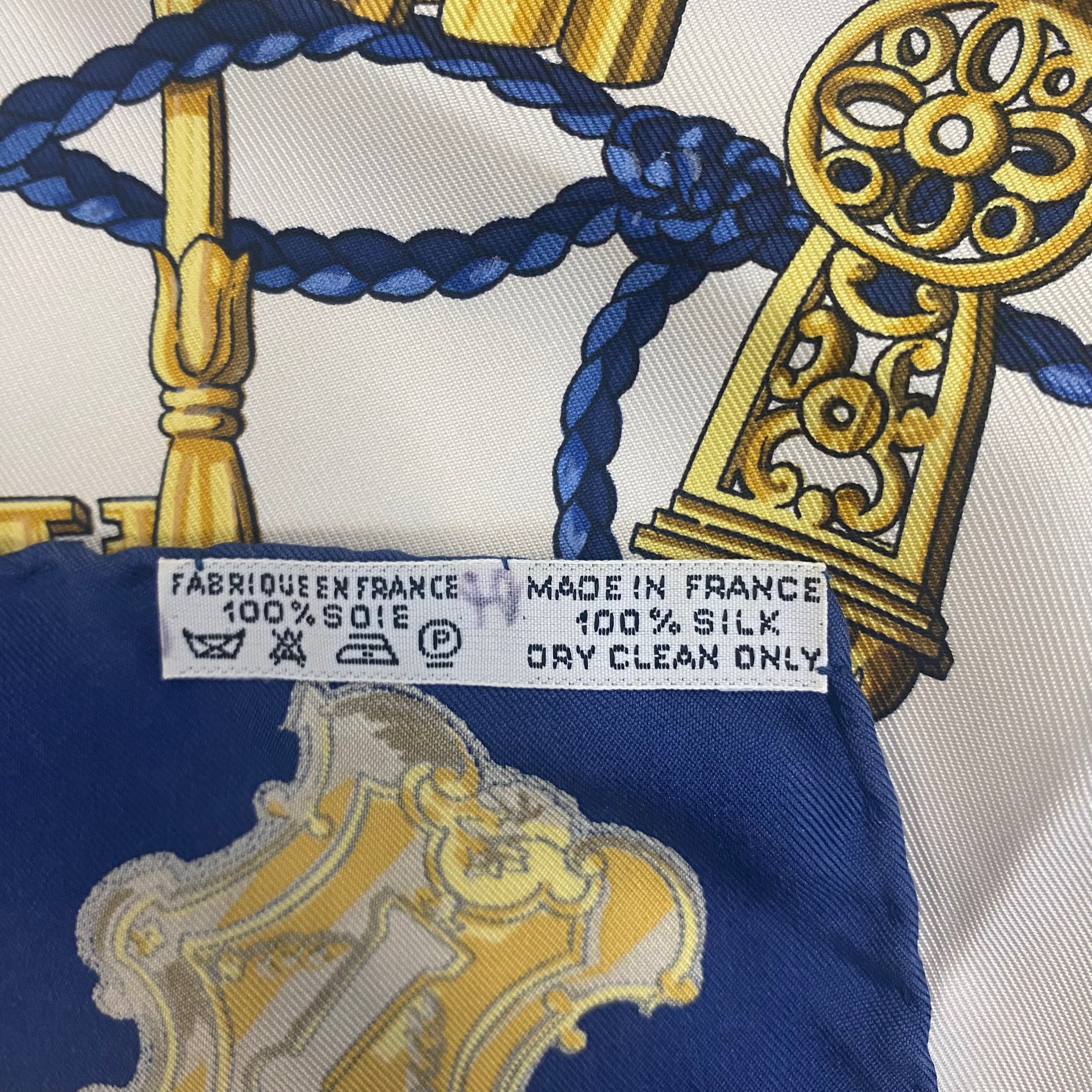 Hermès Les Clefs Silk Scarf