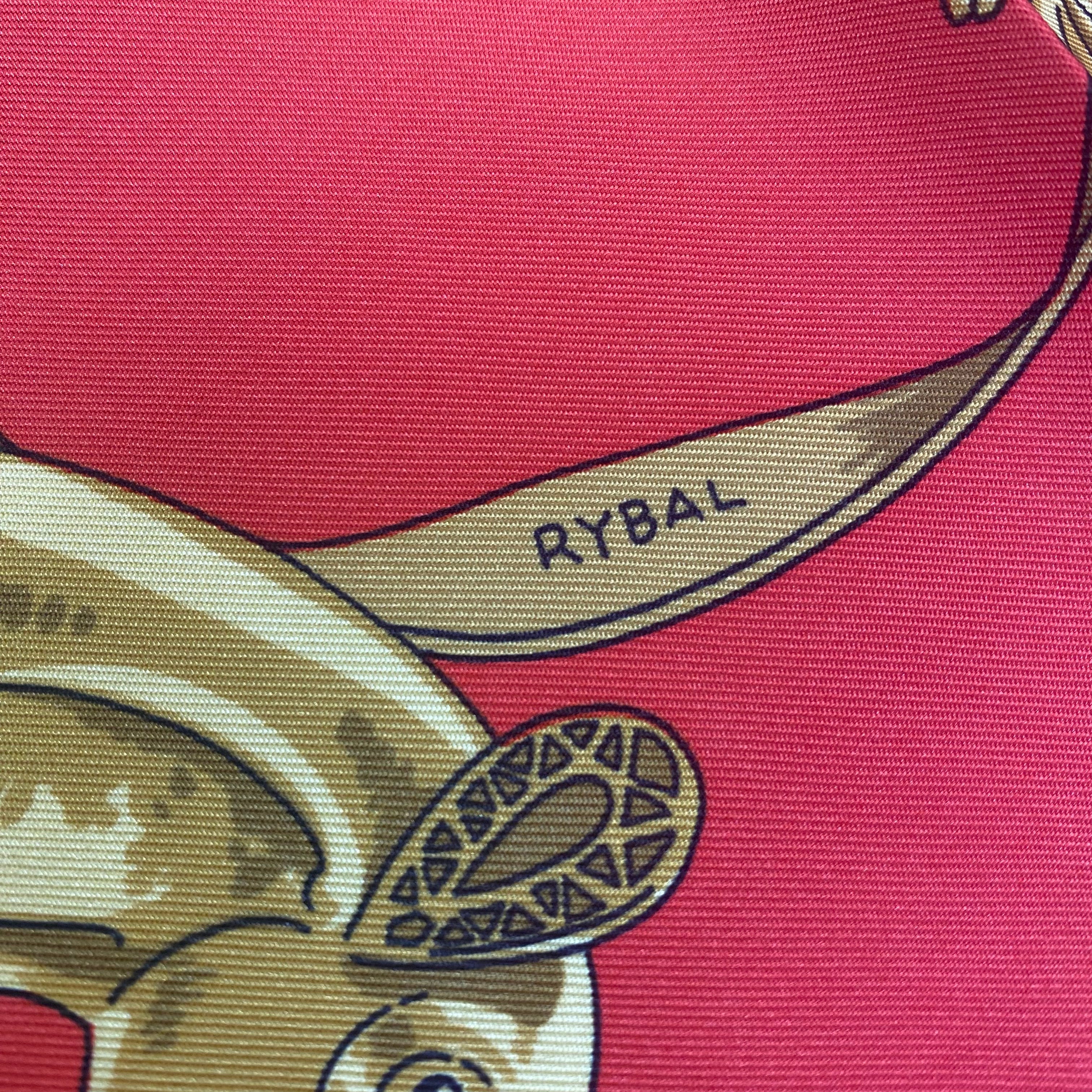 Hermès Les Cavaliers D'or Silk Scarf