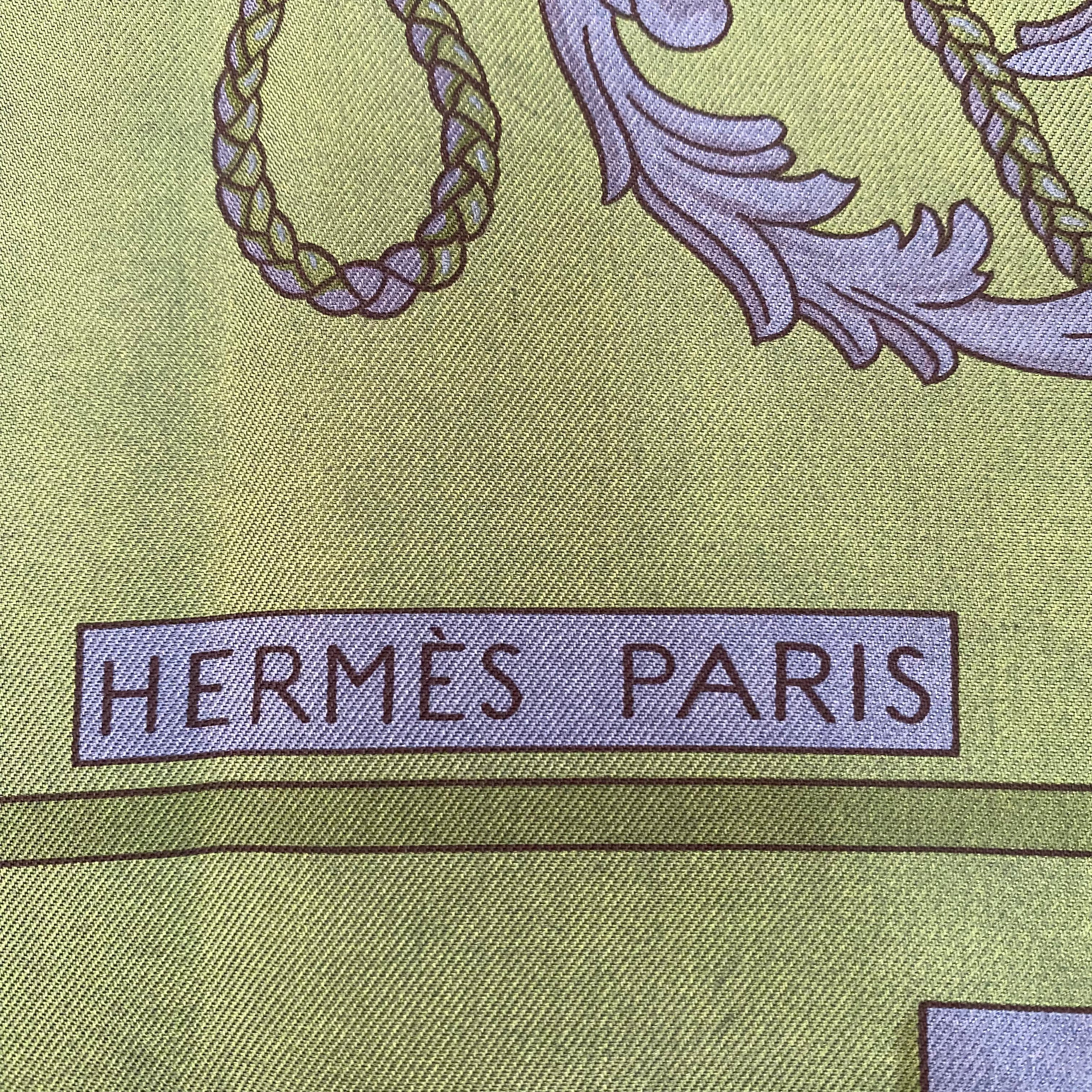 Hermès Les Clefs Silk Scarf