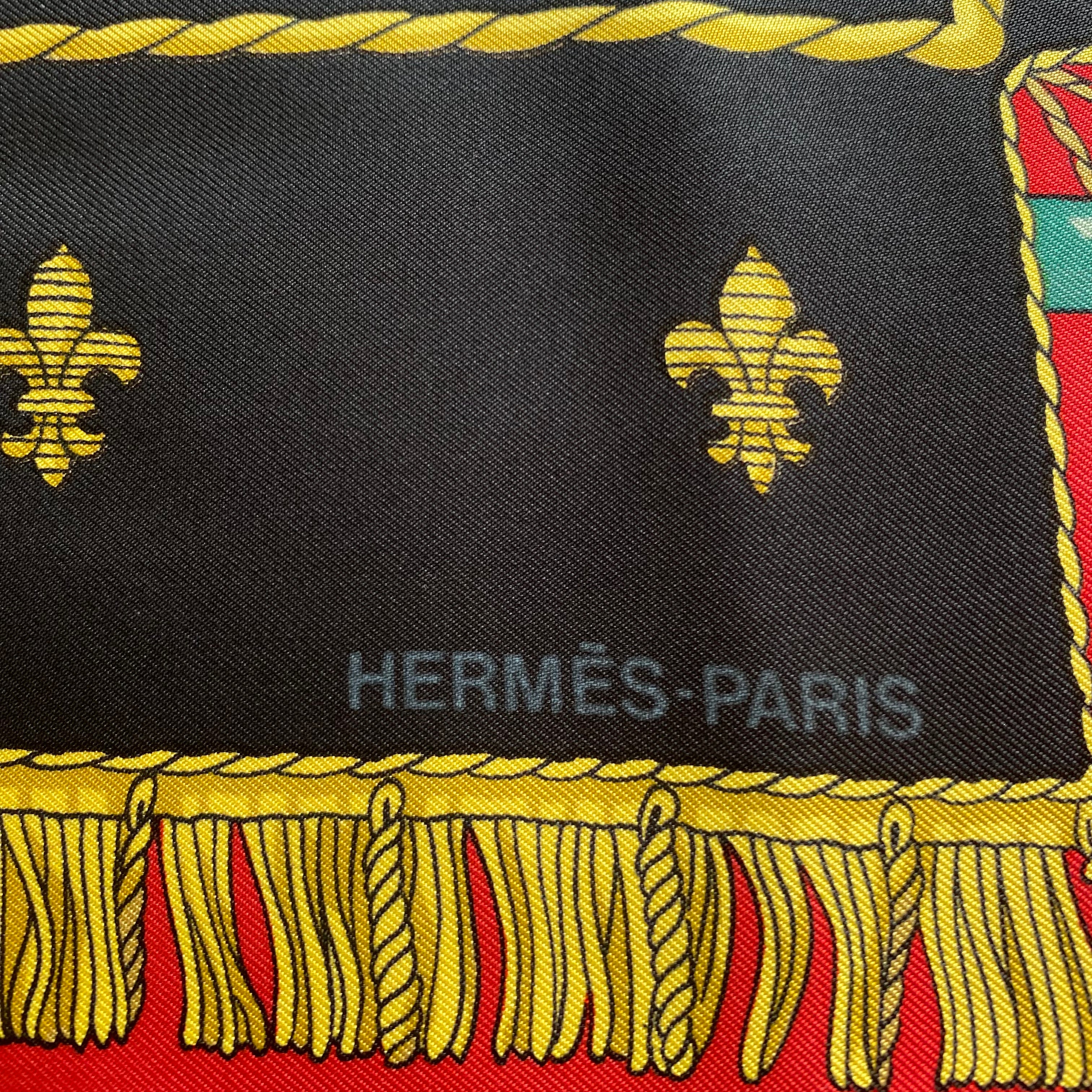 Hermès Vue du Carrosse de la Galère la Réale Silk Scarf