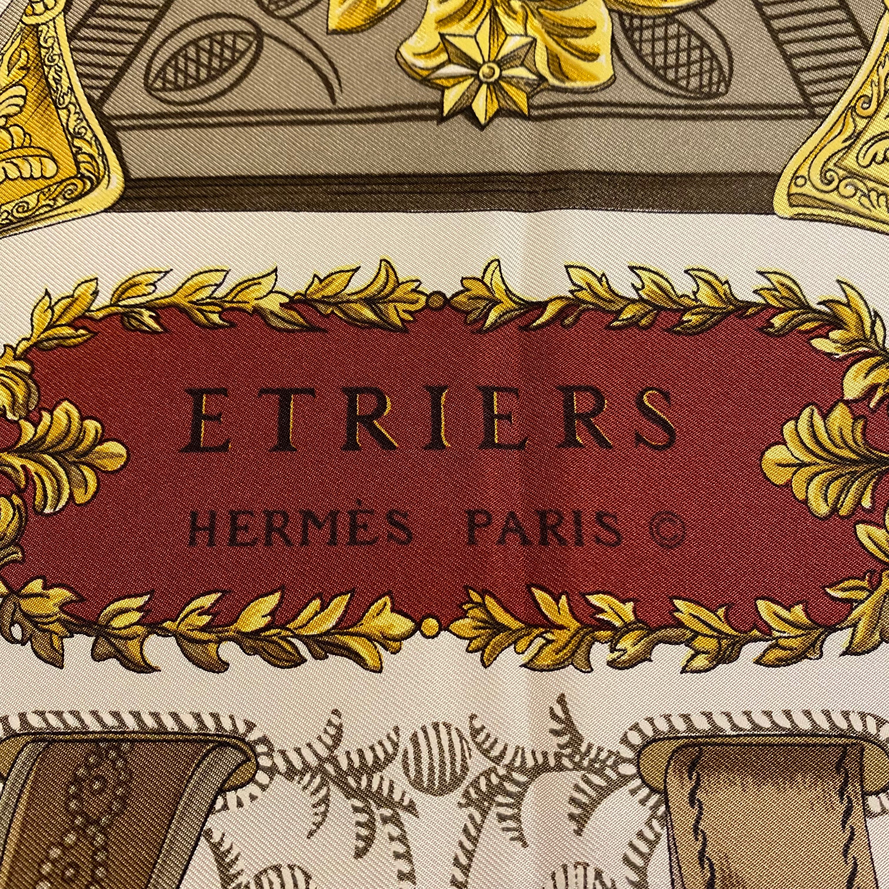 Hermès Etriers Silk Scarf