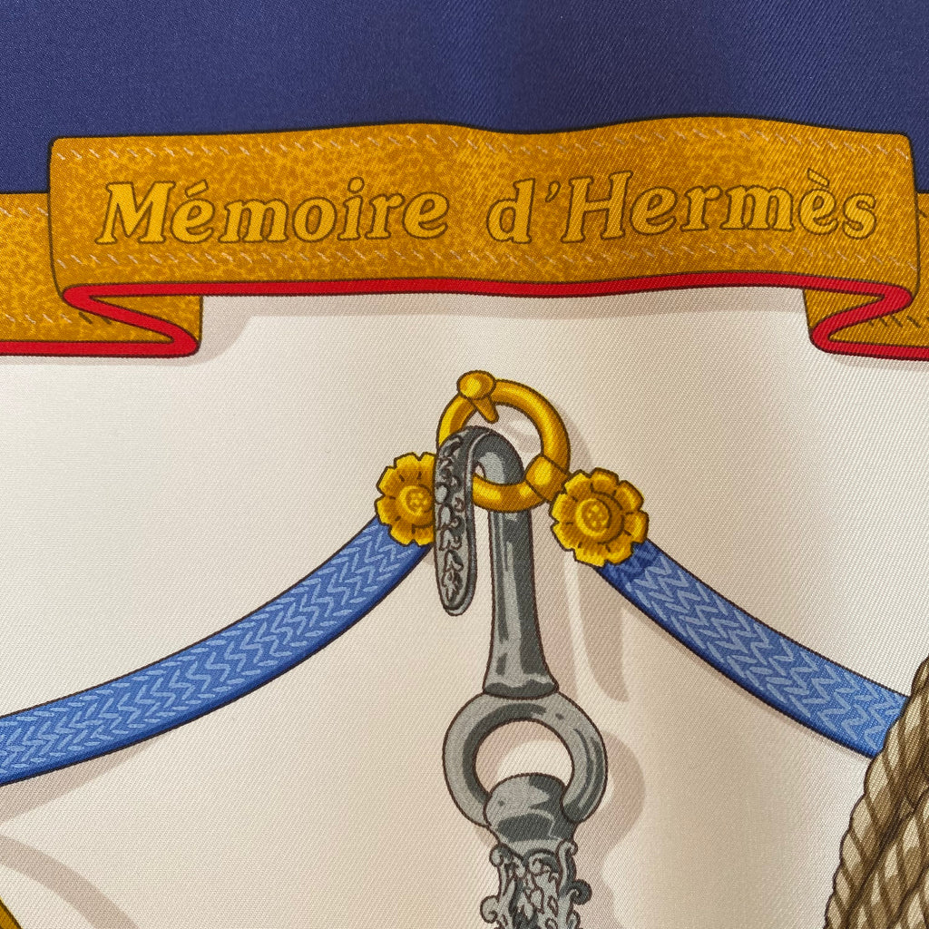 Brand New Boxed Hermès Mémoire d’Hermès Silk Scarf