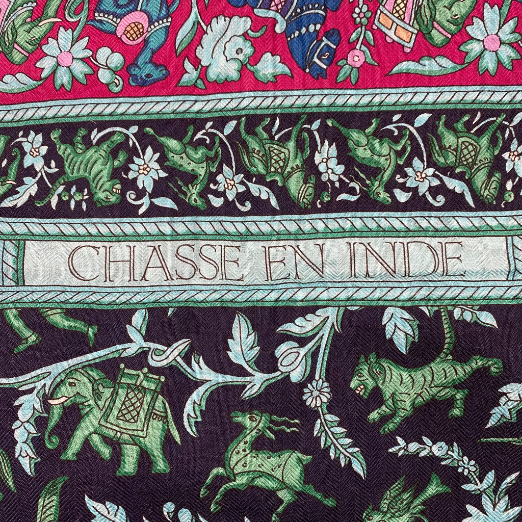 Hermès Chasse En Inde Cashmere/Silk Scarf