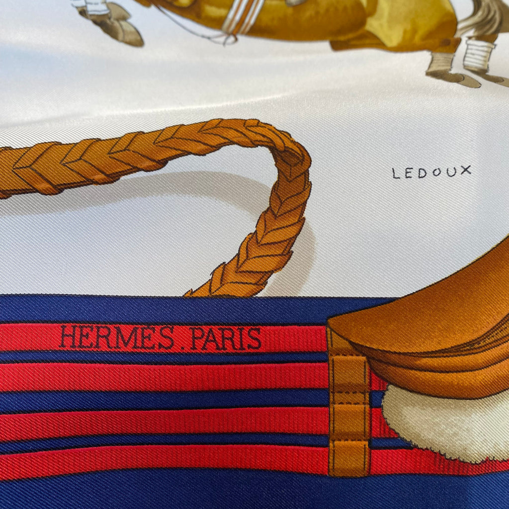 Immaculate Hermès Jumping Silk Scarf