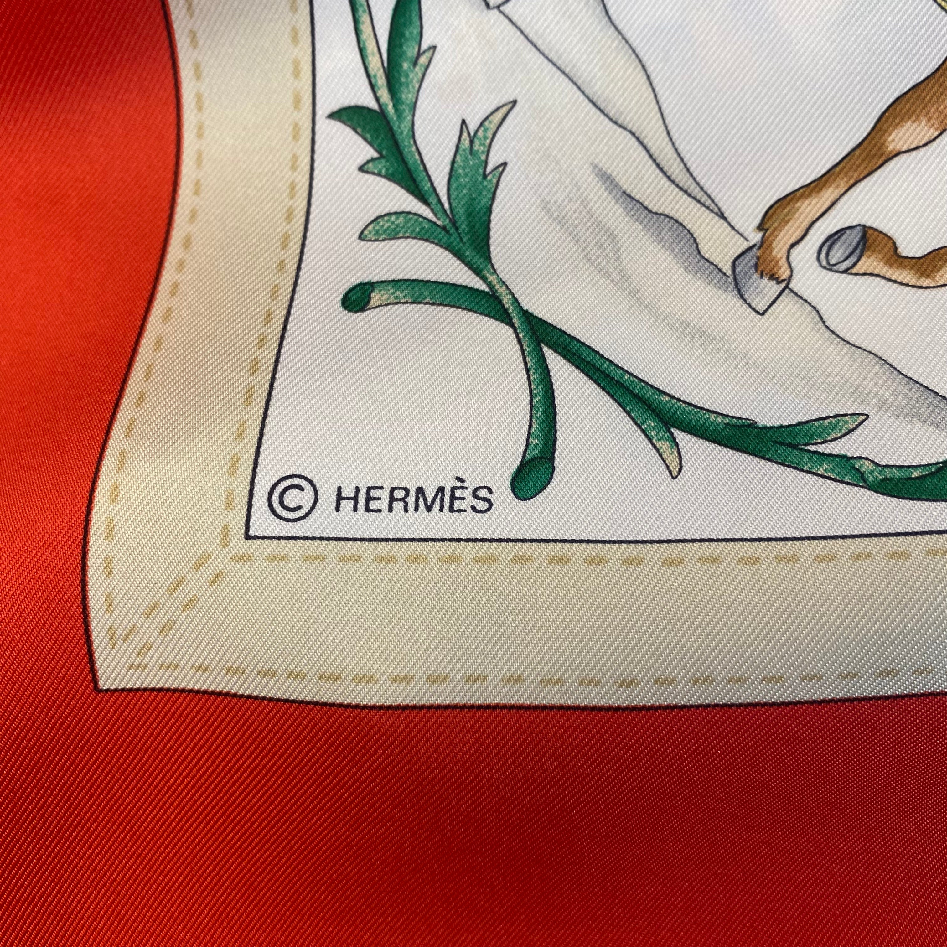 Pristine Hermès Costumes Civils Actuels Silk Scarf